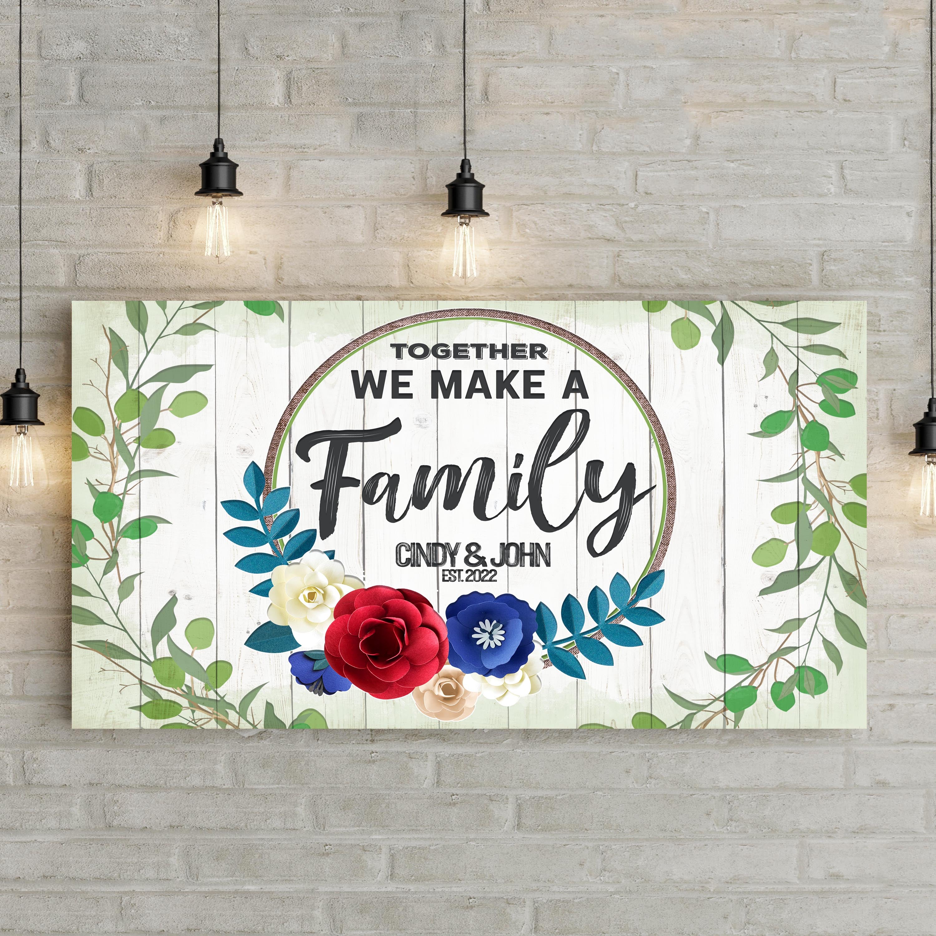 Together We Make A Family Sign on sale at MyriadMart