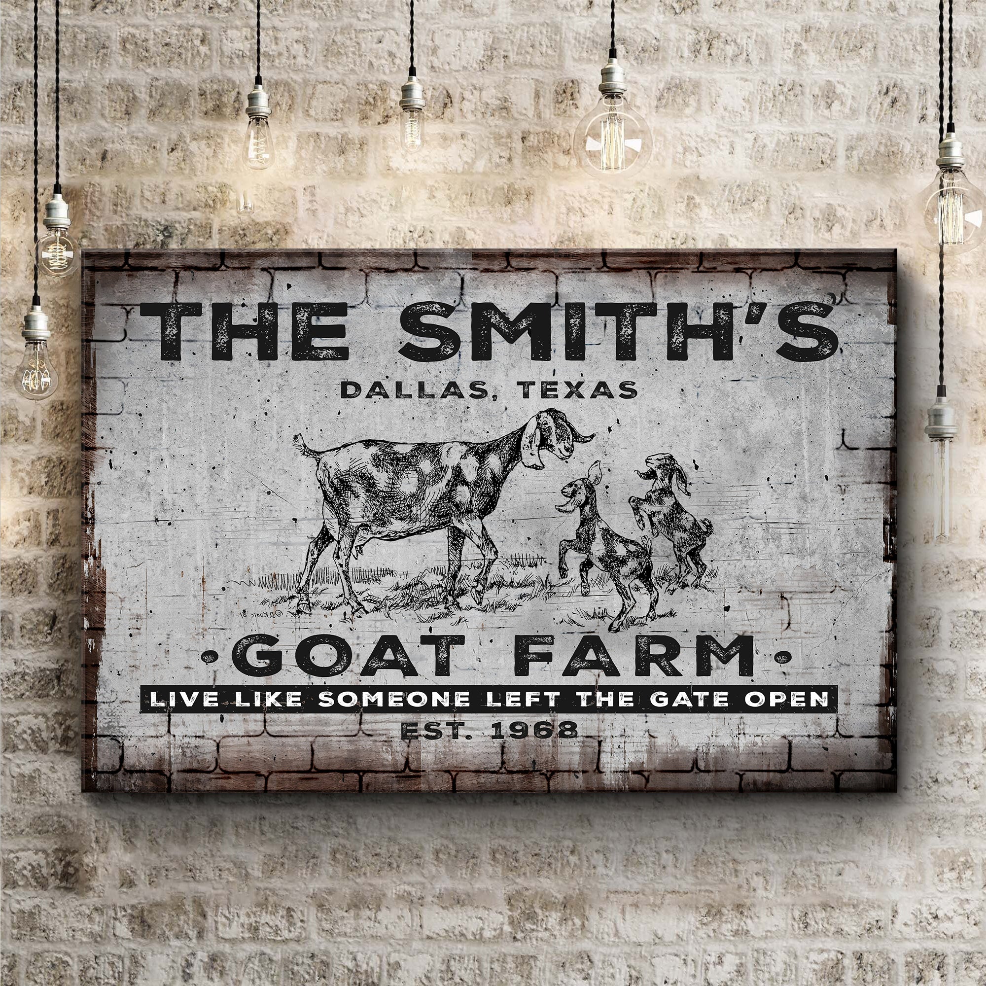 Goat Farm Sign II on sale at MyriadMart
