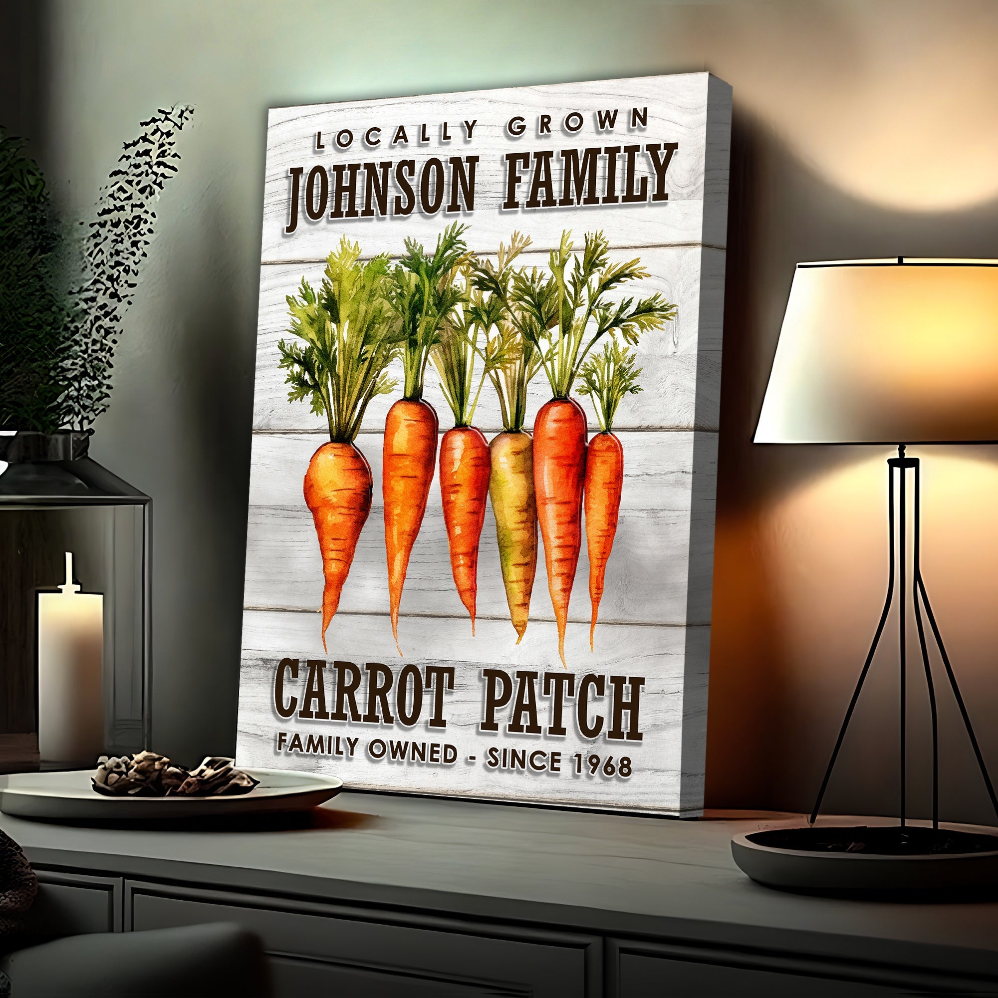 Locally Grown Carrot Patch Sign on sale at MyriadMart