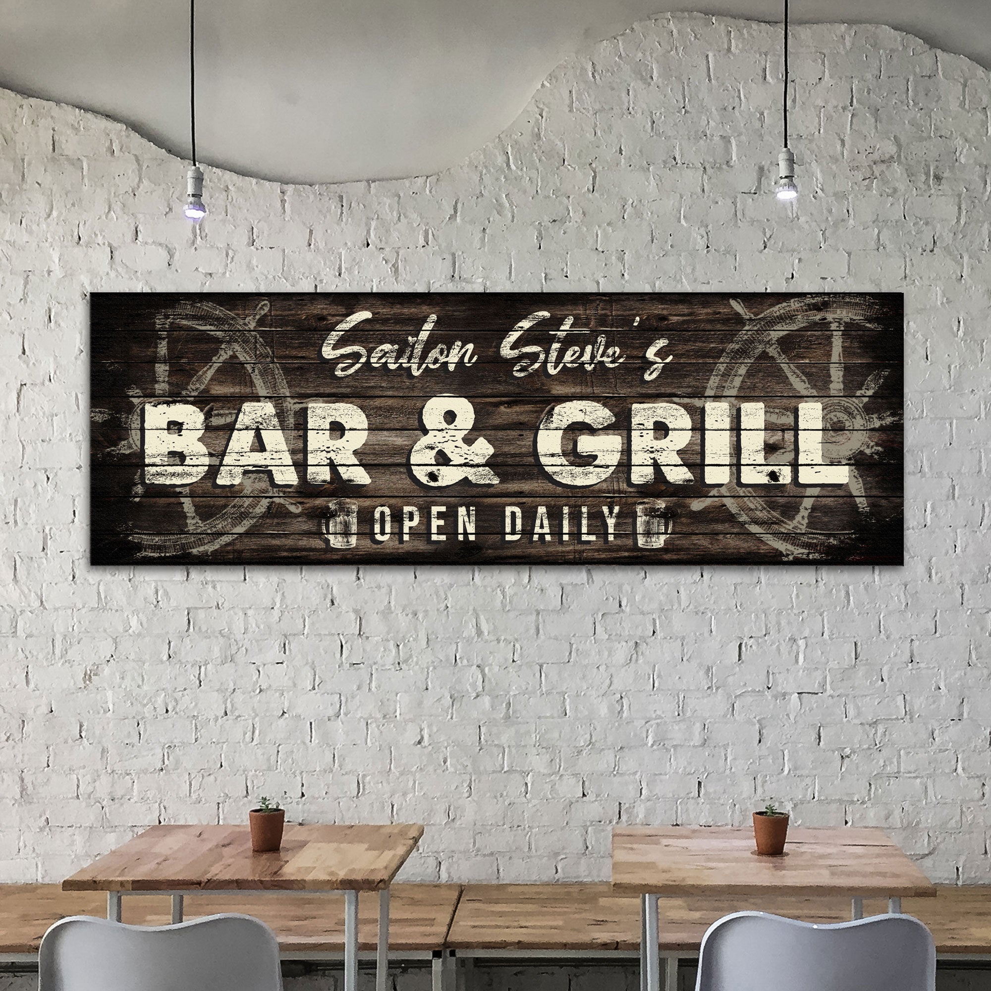 Sailor Bar And Grill Open Daily Sign on sale at MyriadMart