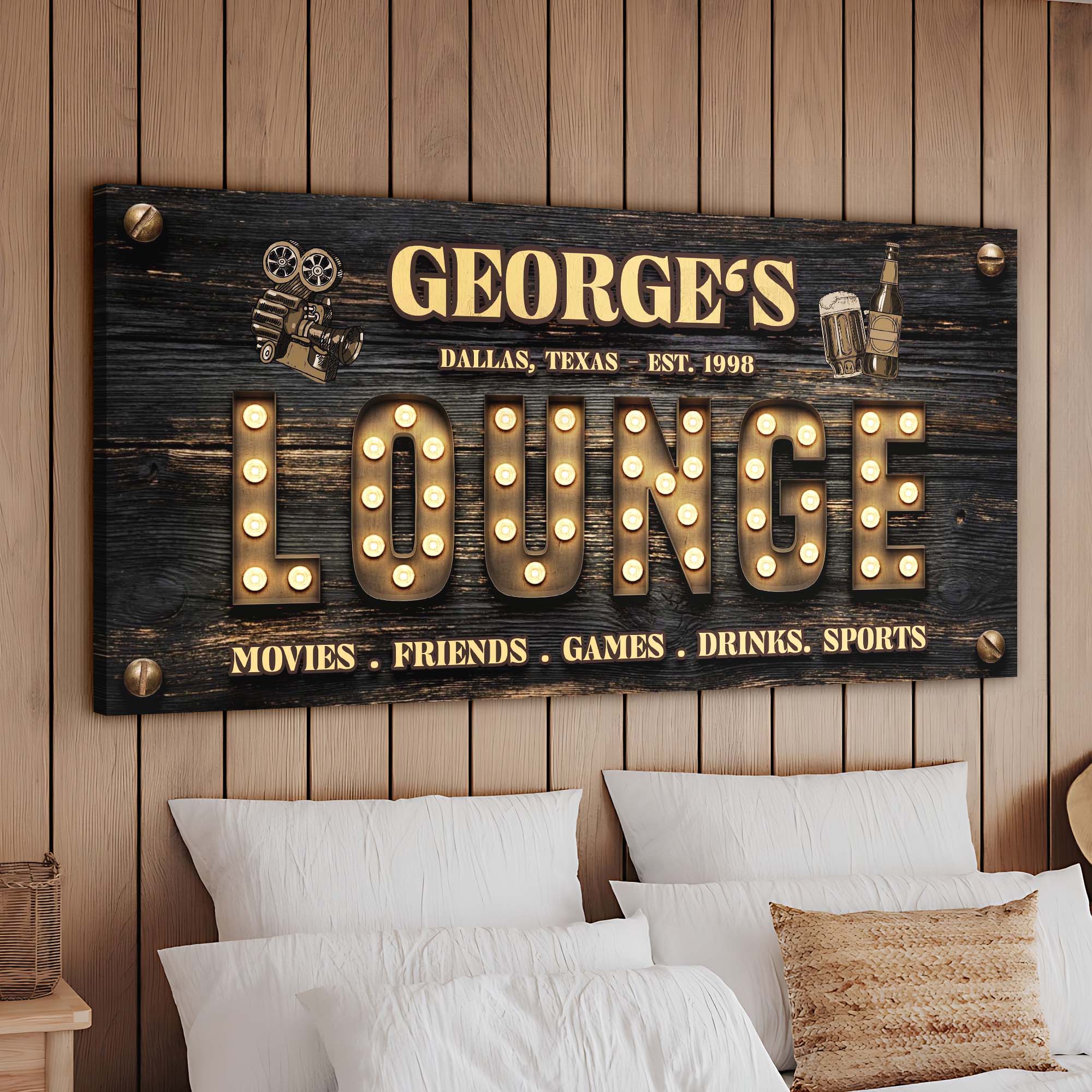 Movies, Friends Lounge Sign on sale at MyriadMart