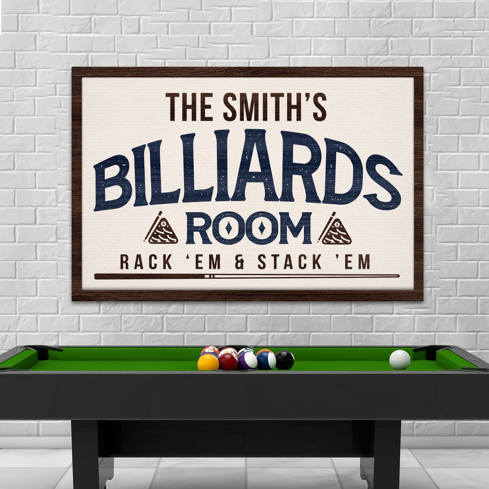Rack Em Stack Em Billiards Room Sign II on sale at MyriadMart