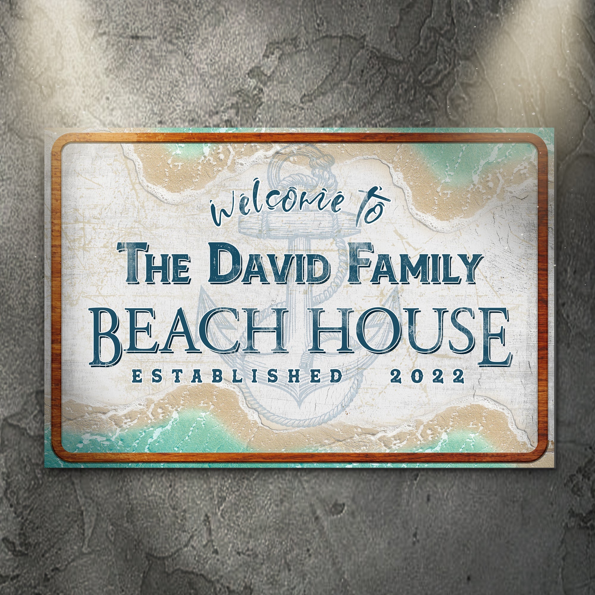Welcome To Family Beach House Sign II on sale at MyriadMart