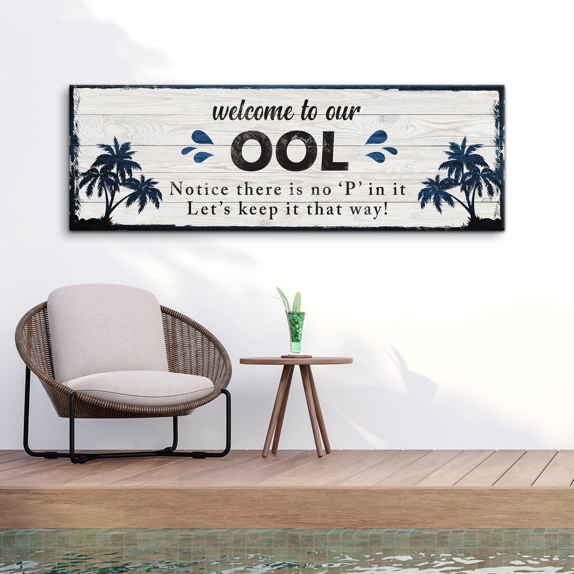 Welcome To Our Pool Sign on sale at MyriadMart