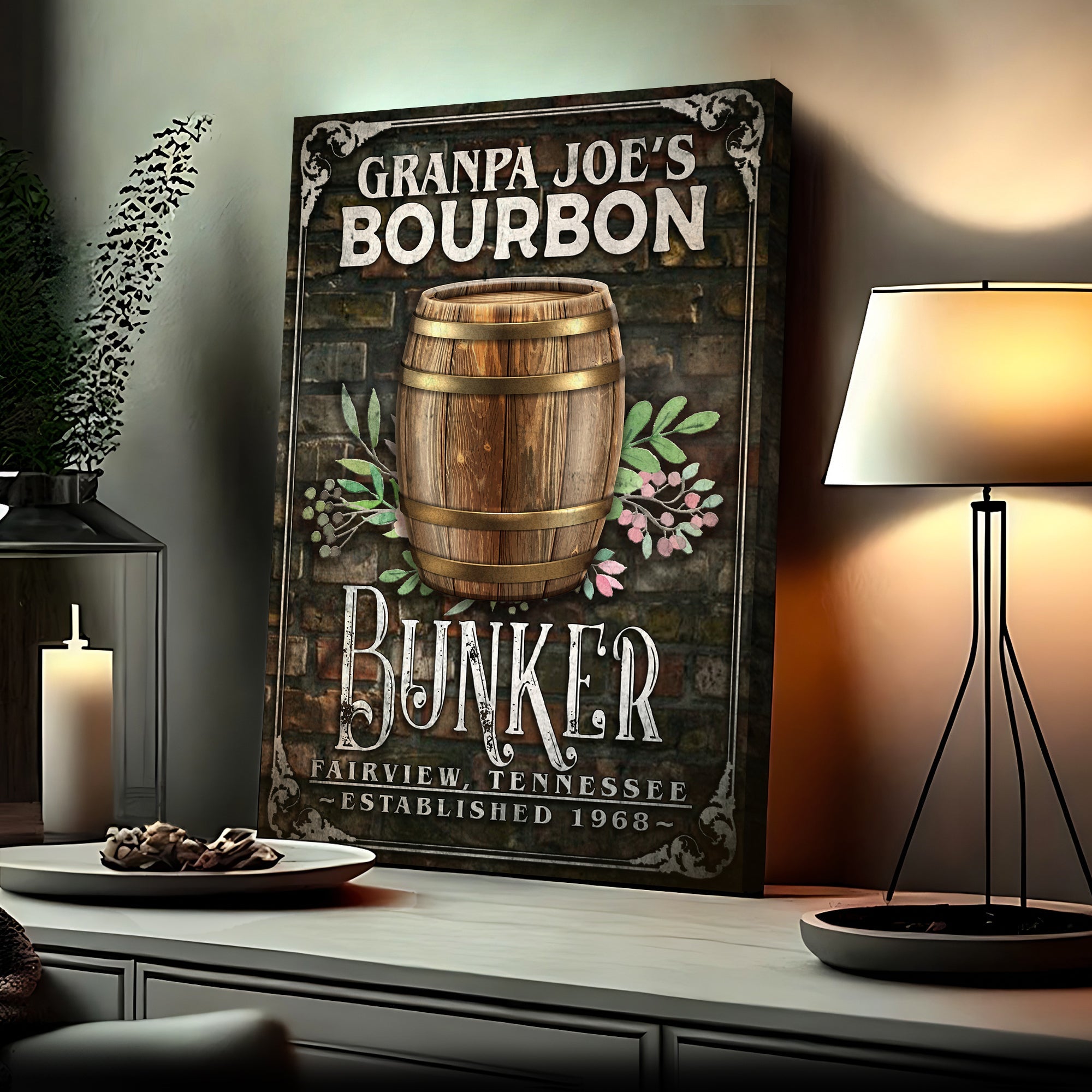 Bourbon Bunker Sign on sale at MyriadMart