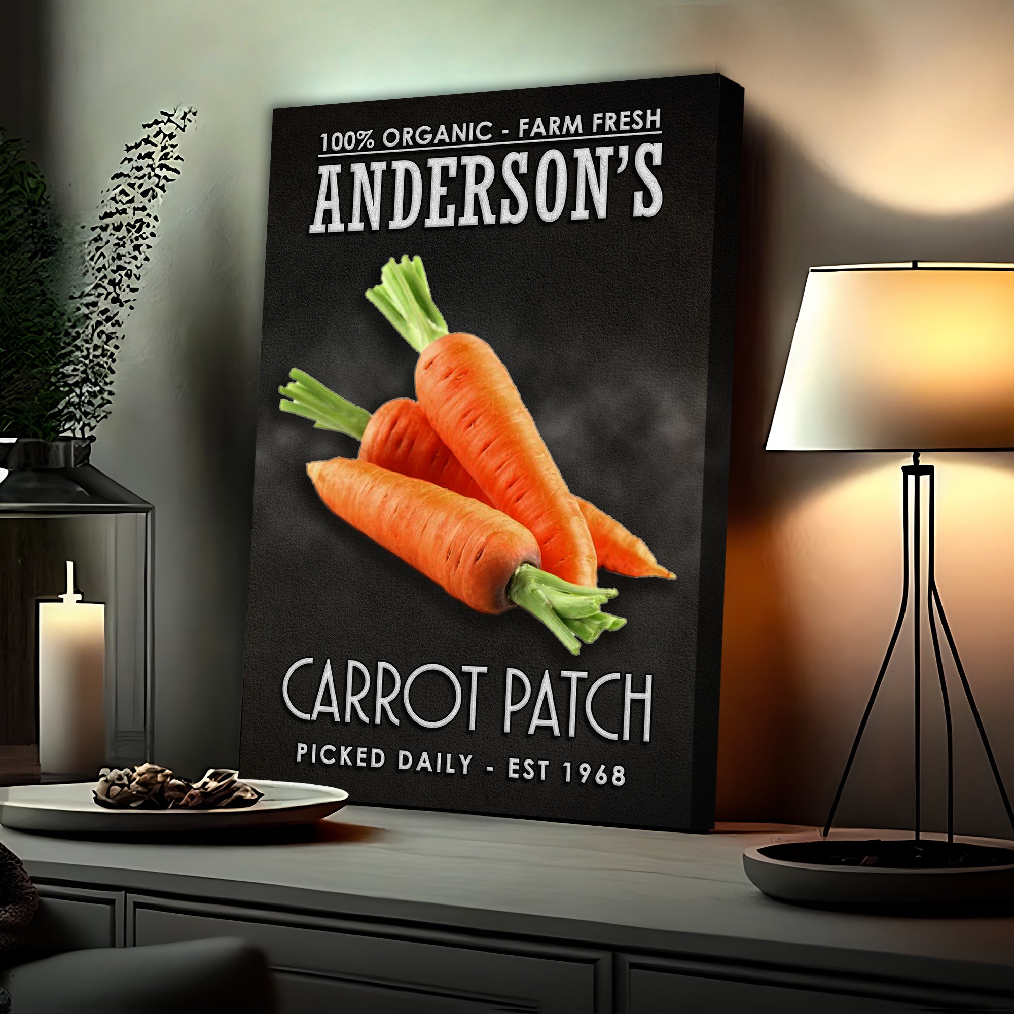 100% Organic Carrot Patch Sign on sale at MyriadMart