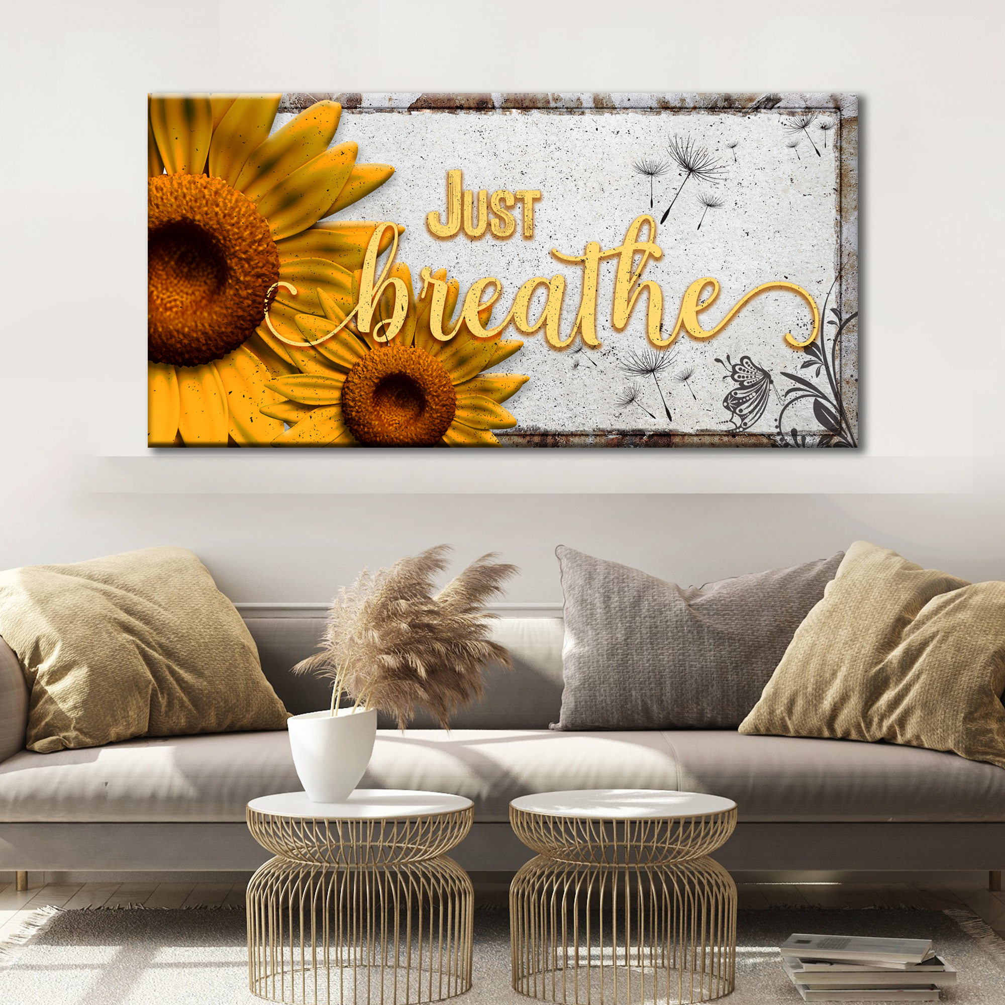 Just Breathe Sign on sale at MyriadMart
