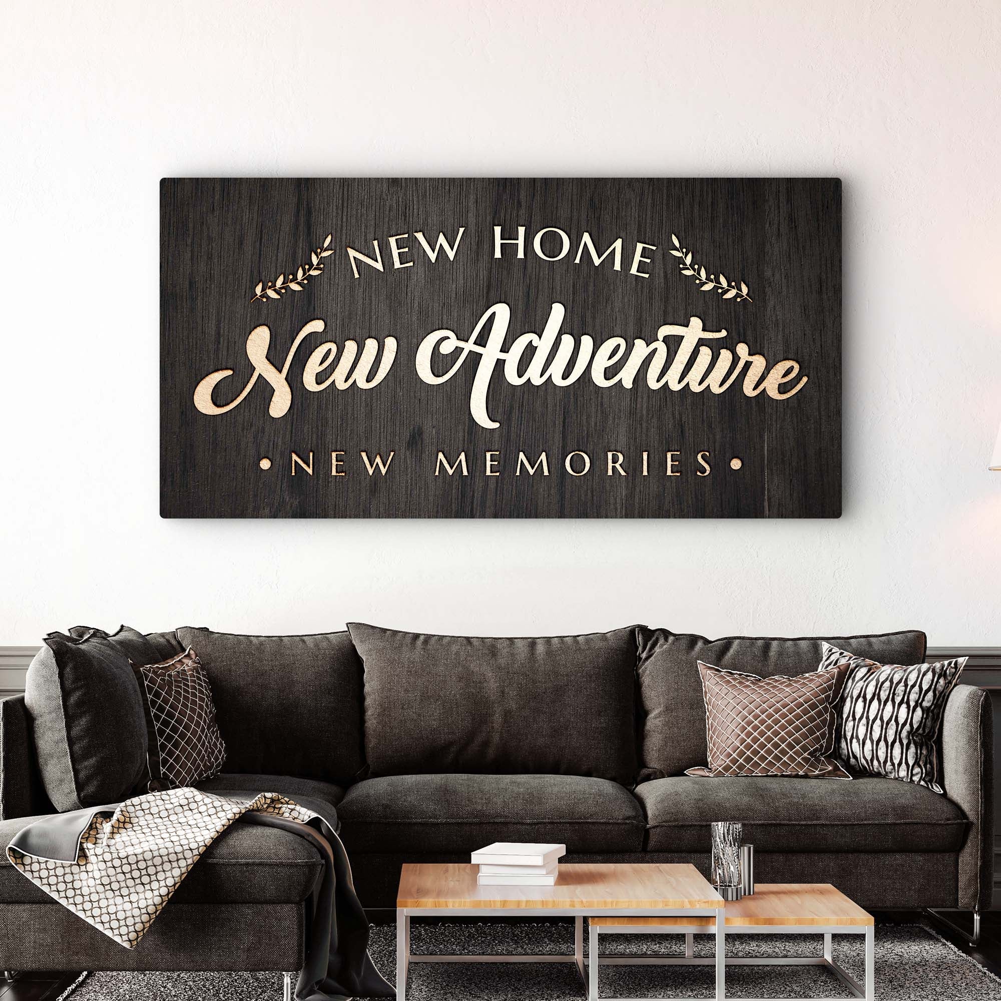 New Home New Adventure New Memories Sign on sale at MyriadMart