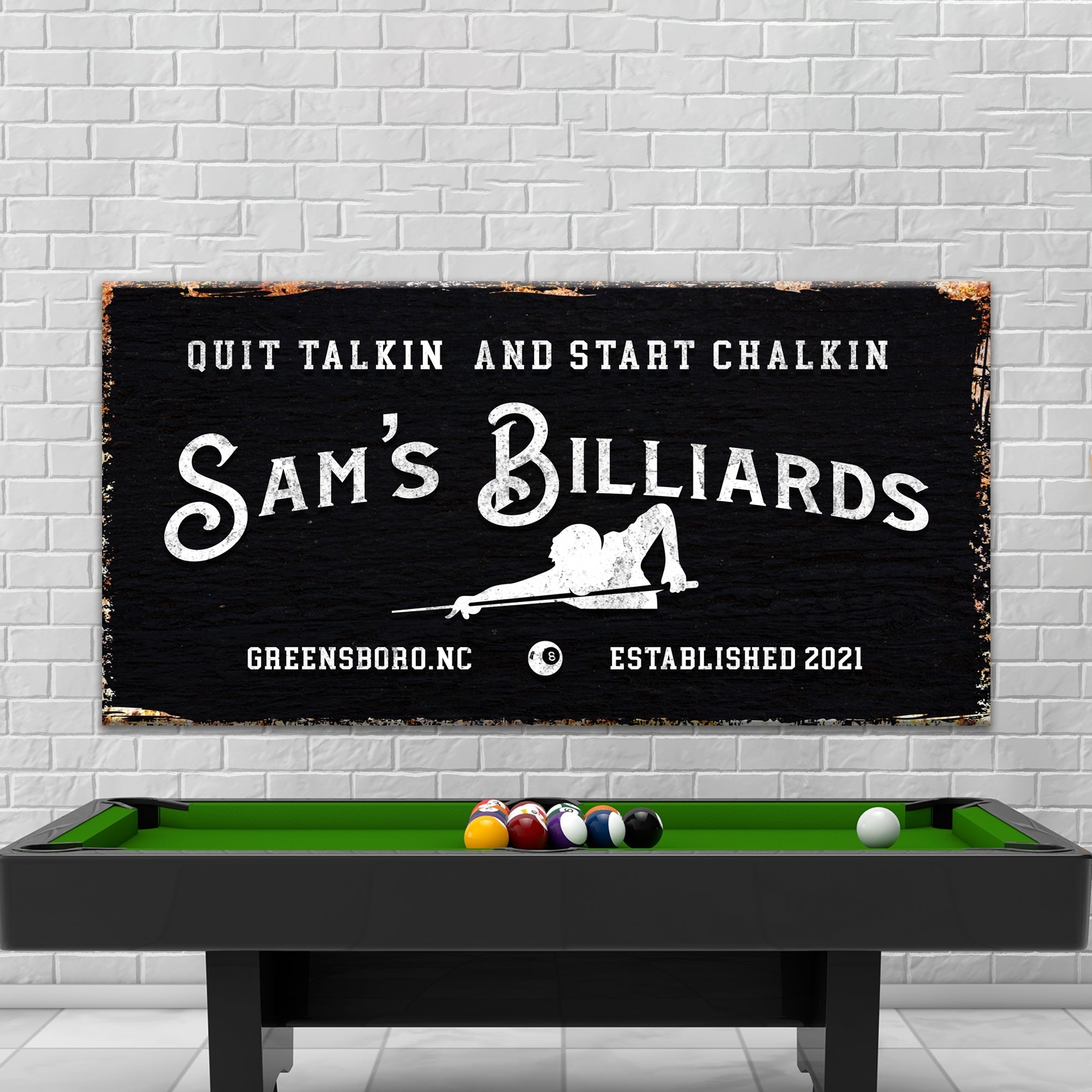 Billiards Room Sign on sale at MyriadMart
