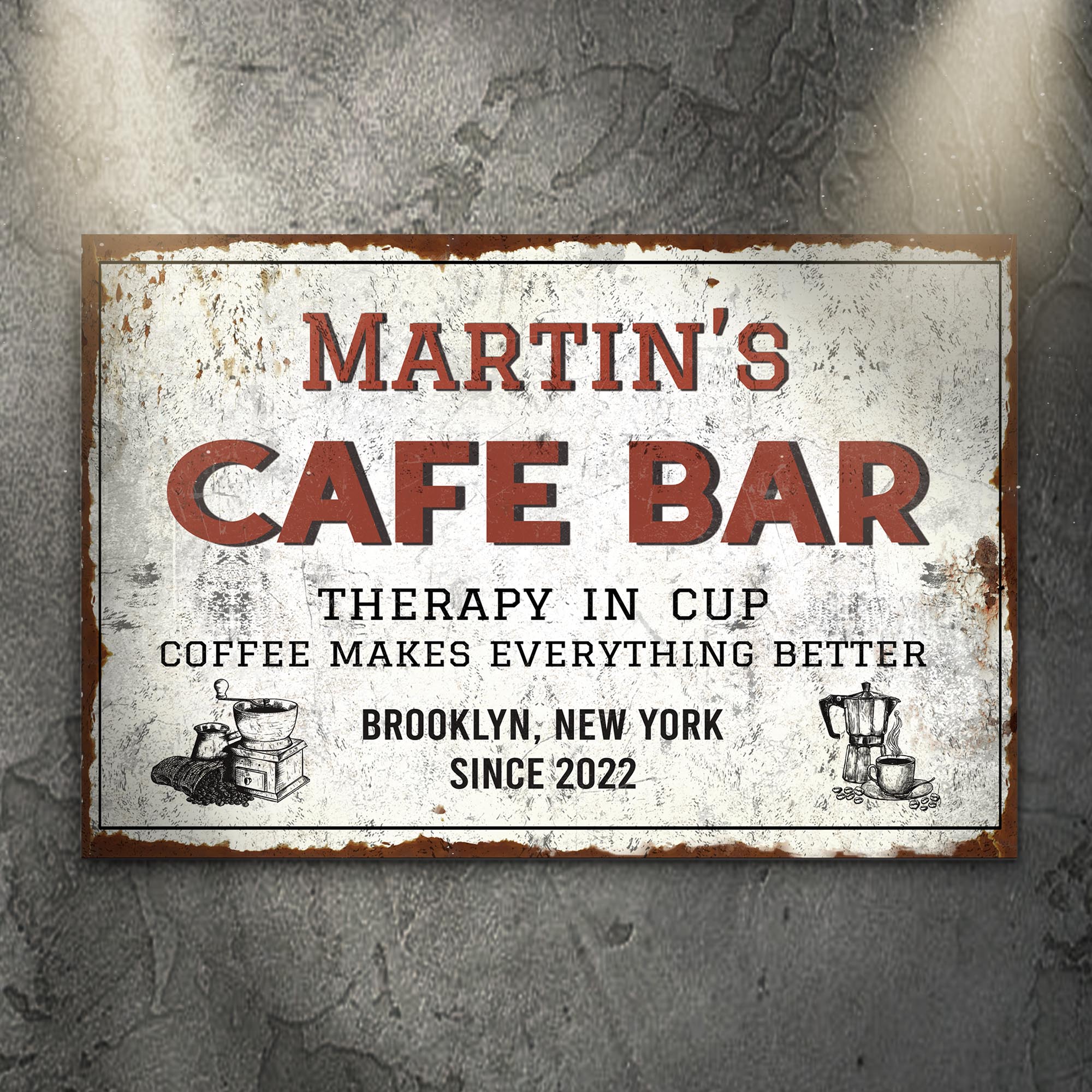 Cafe Bar Sign on sale at MyriadMart