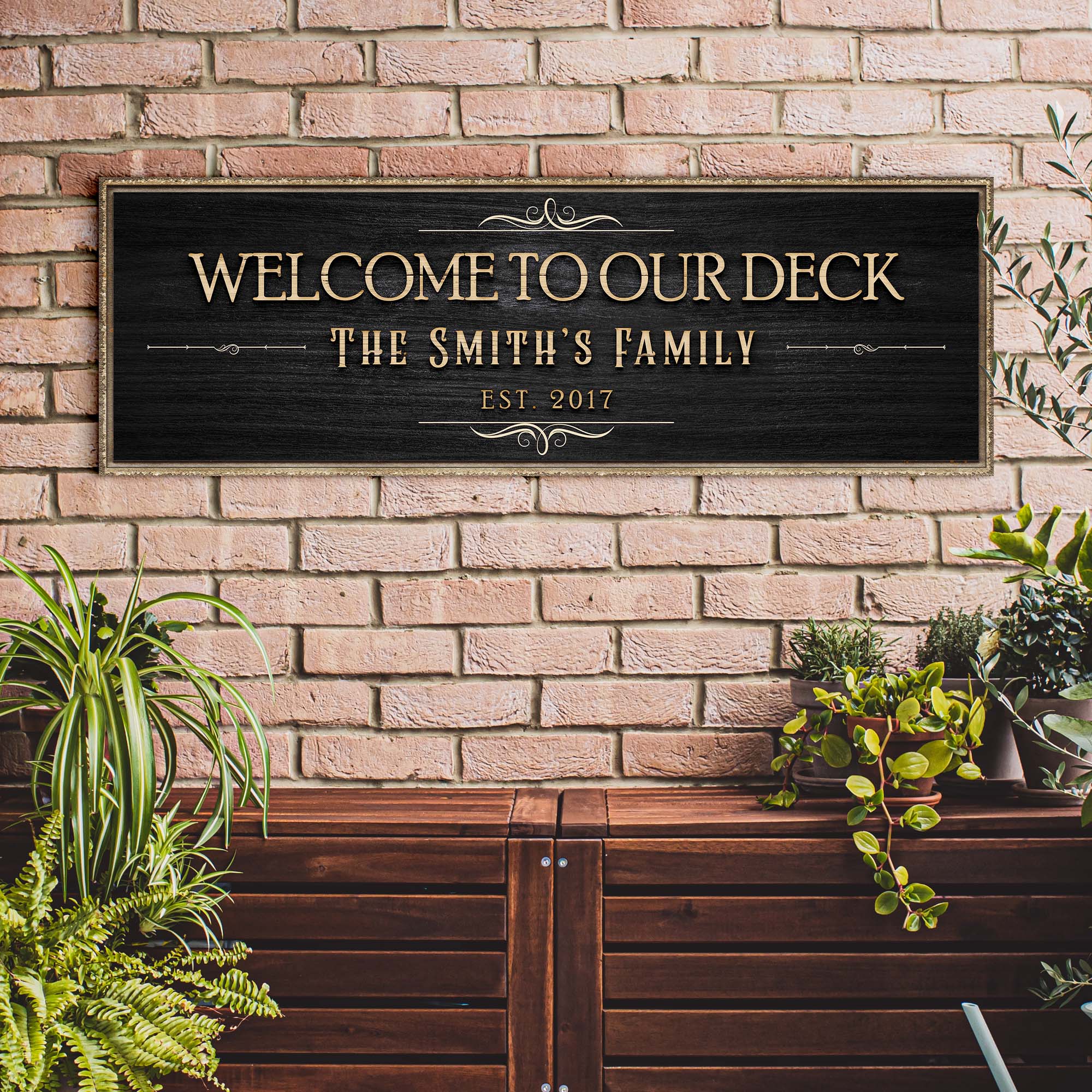 Welcome To Our Deck Sign II on sale at MyriadMart