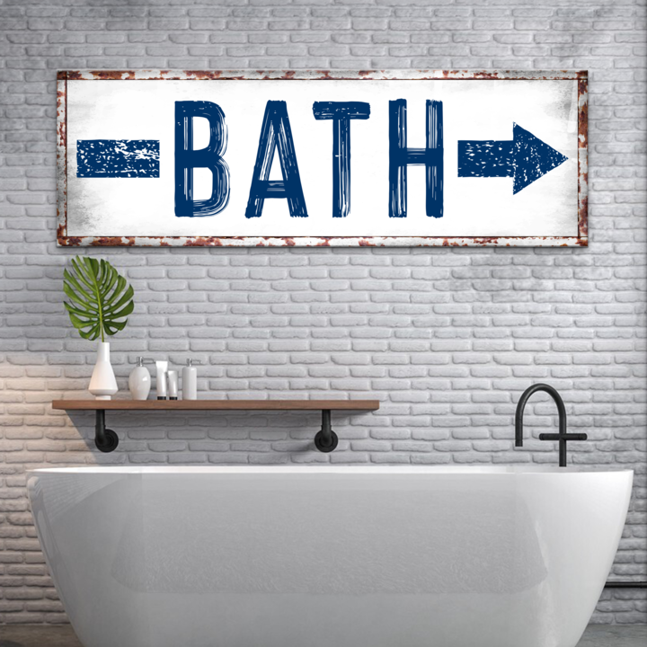 Bath Arrow Sign on sale at MyriadMart