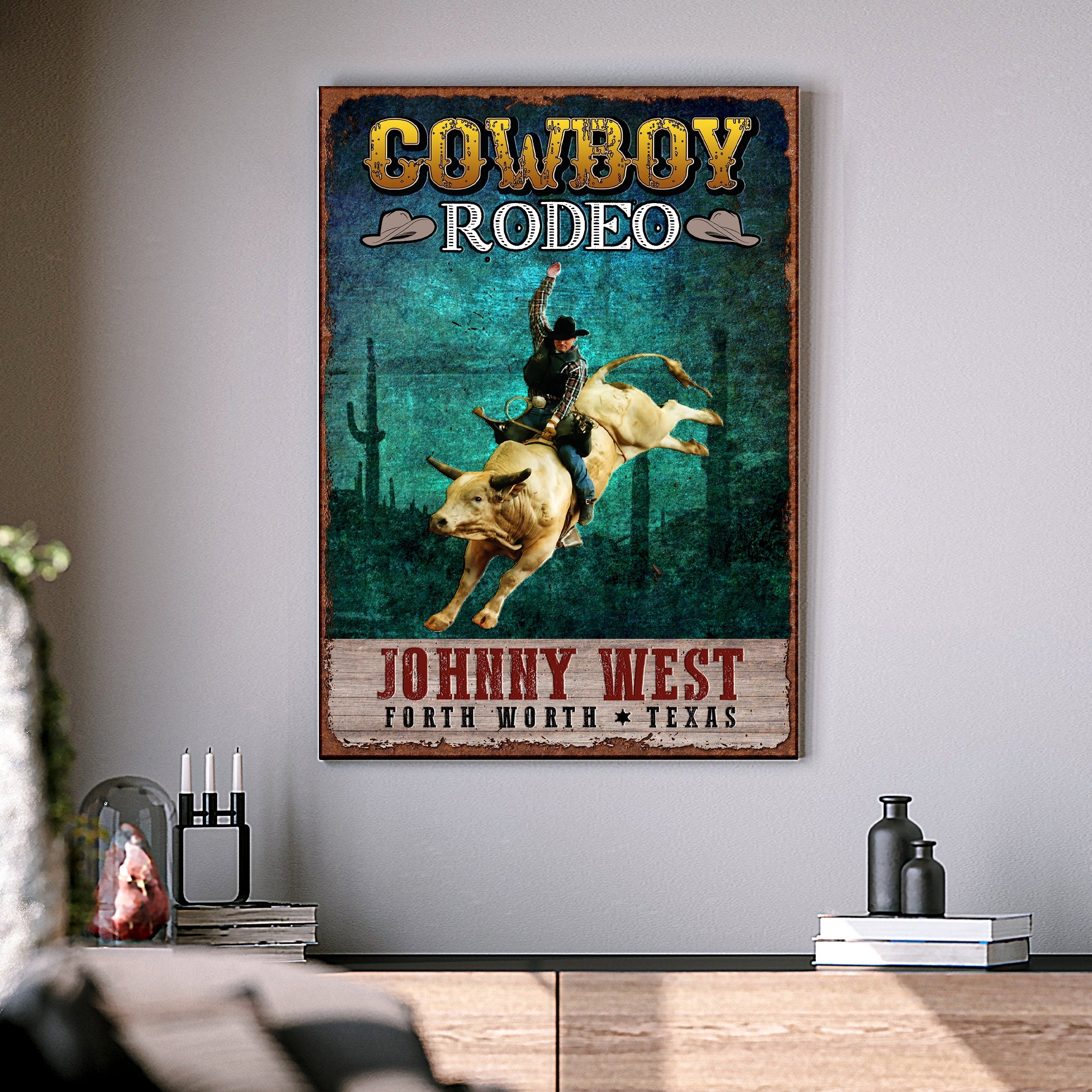 Cowboy Rodeo Show Sign on sale at MyriadMart
