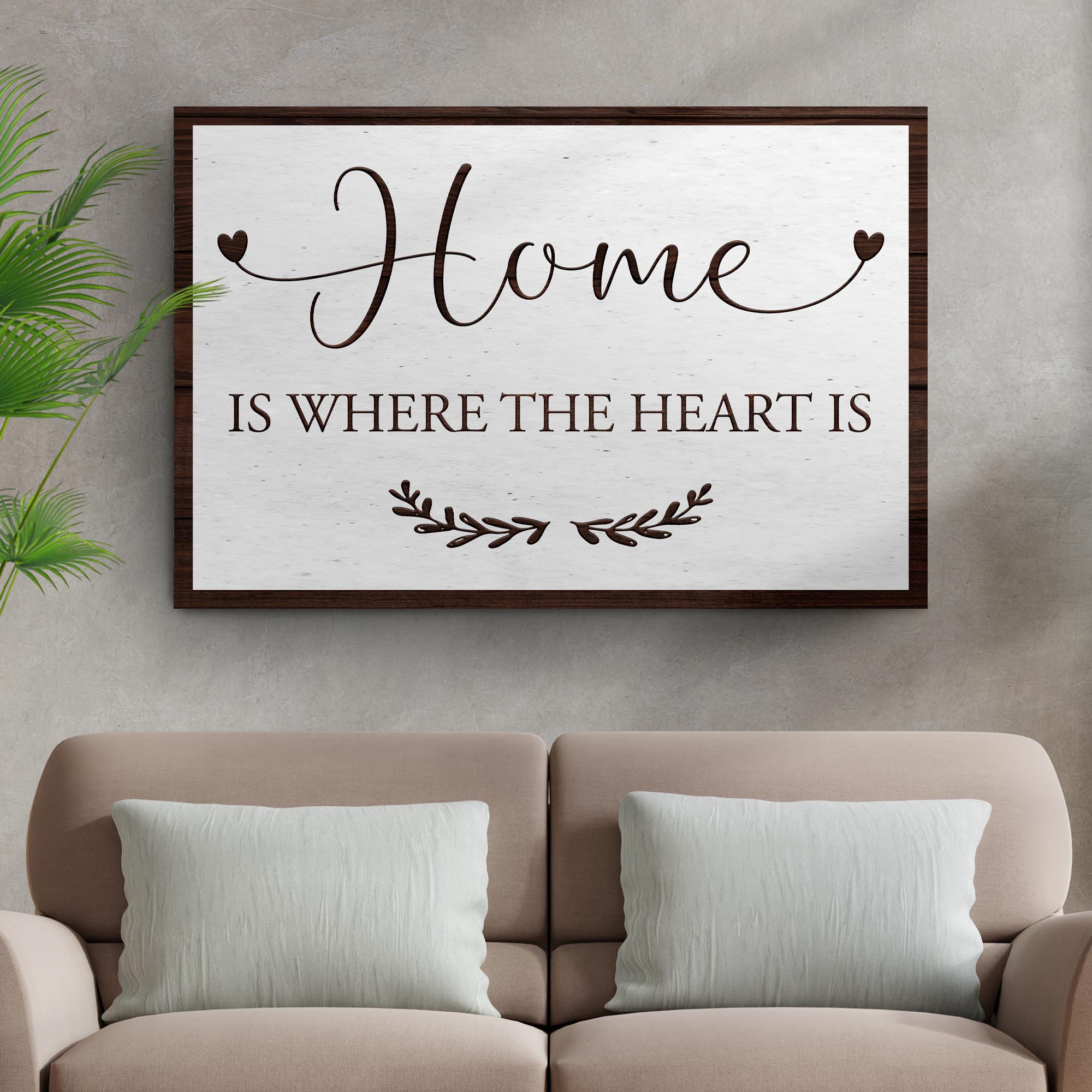 Home Is Where The Heart Is Sign II on sale at MyriadMart