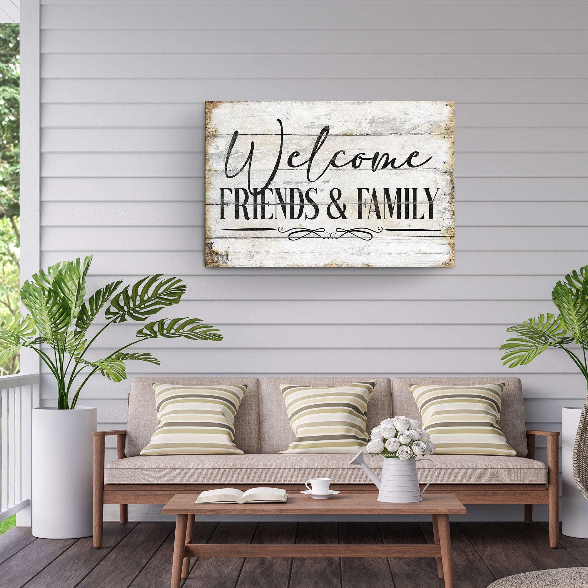 Welcome Friends & Family Sign on sale at MyriadMart