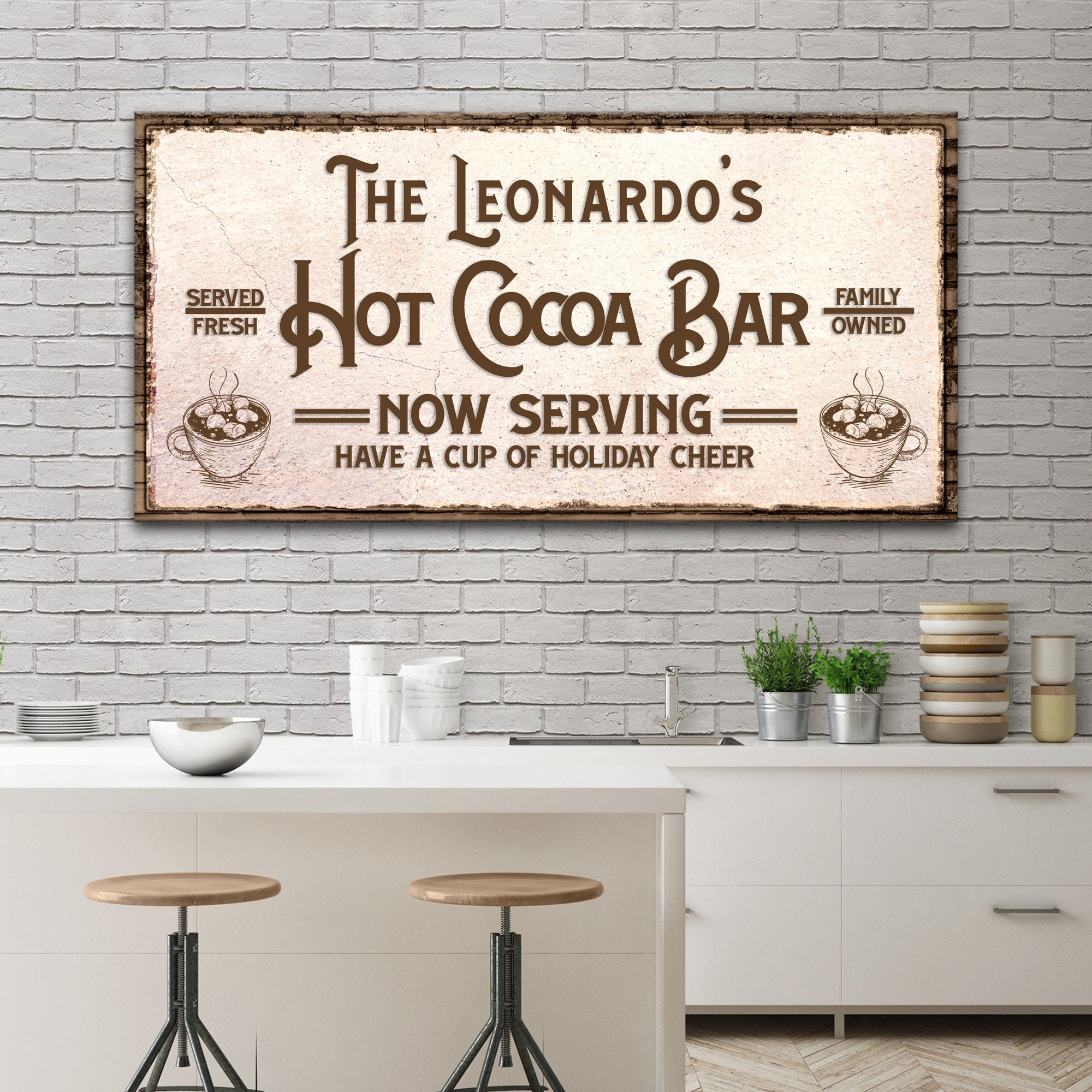 Have A Cup Of Holiday Cheer Hot Cocoa Bar Sign on sale at MyriadMart