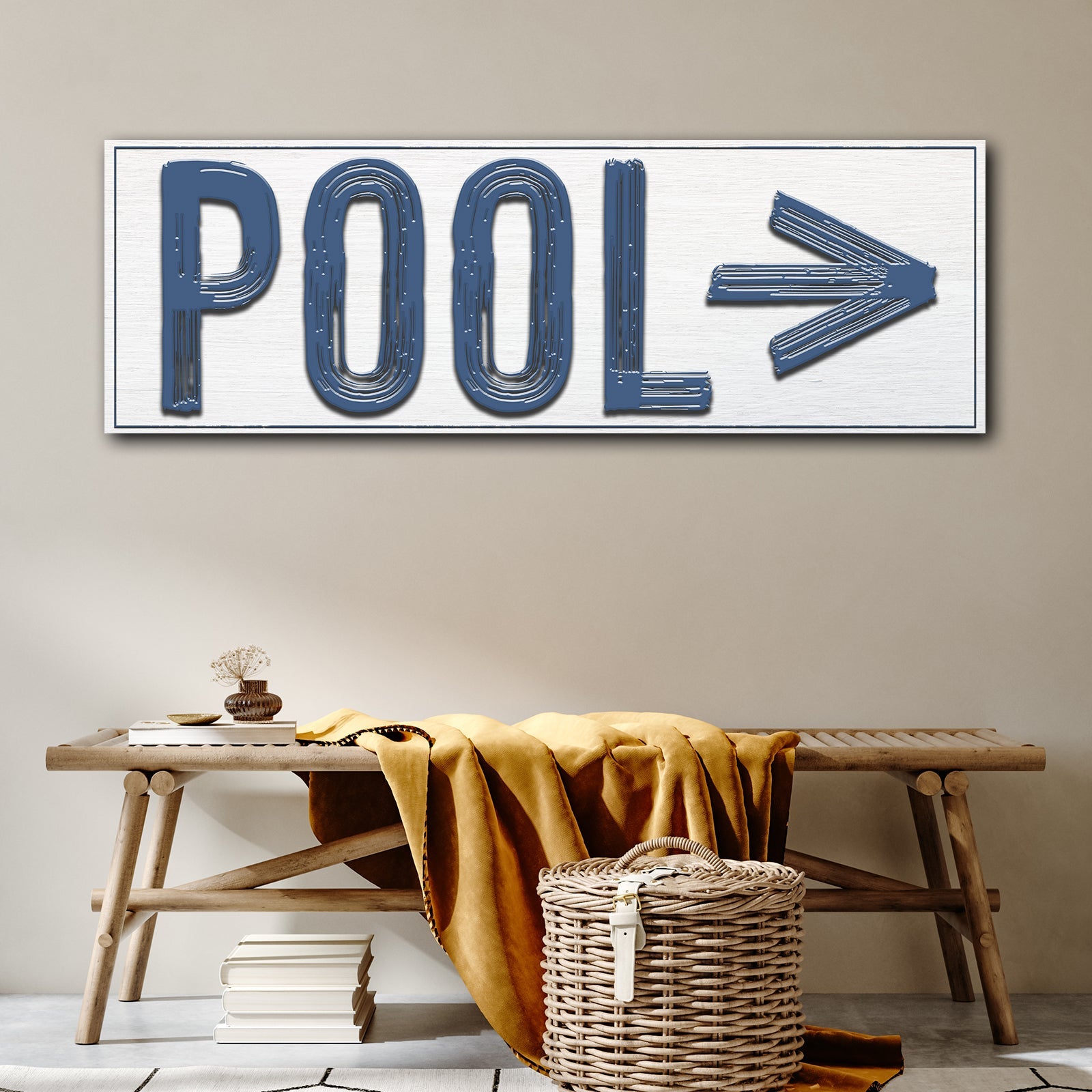 Pool Arrow Sign on sale at MyriadMart