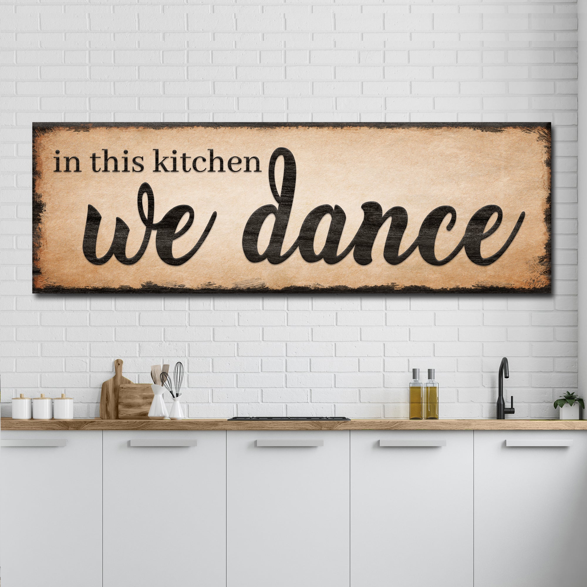 In This Kitchen We Dance Sign III on sale at MyriadMart