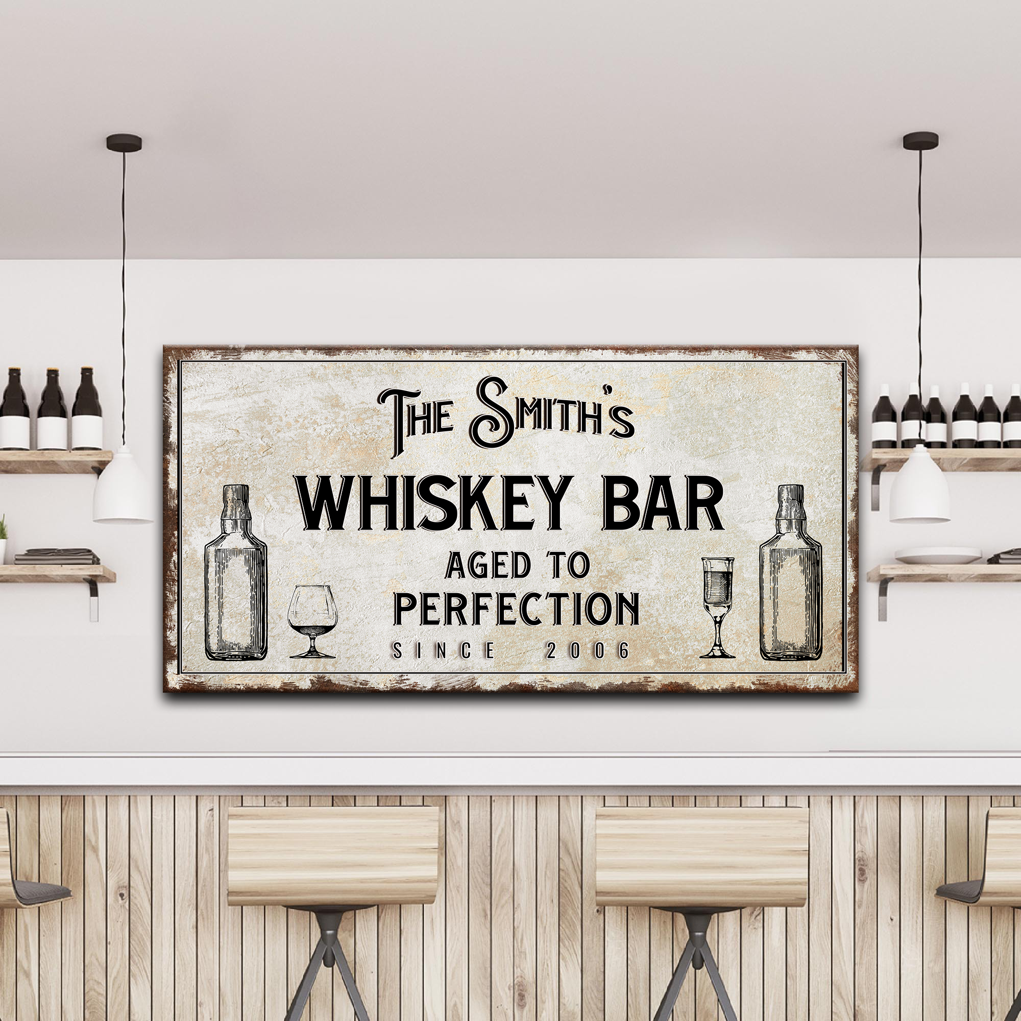 Whiskey Bar Sign on sale at MyriadMart