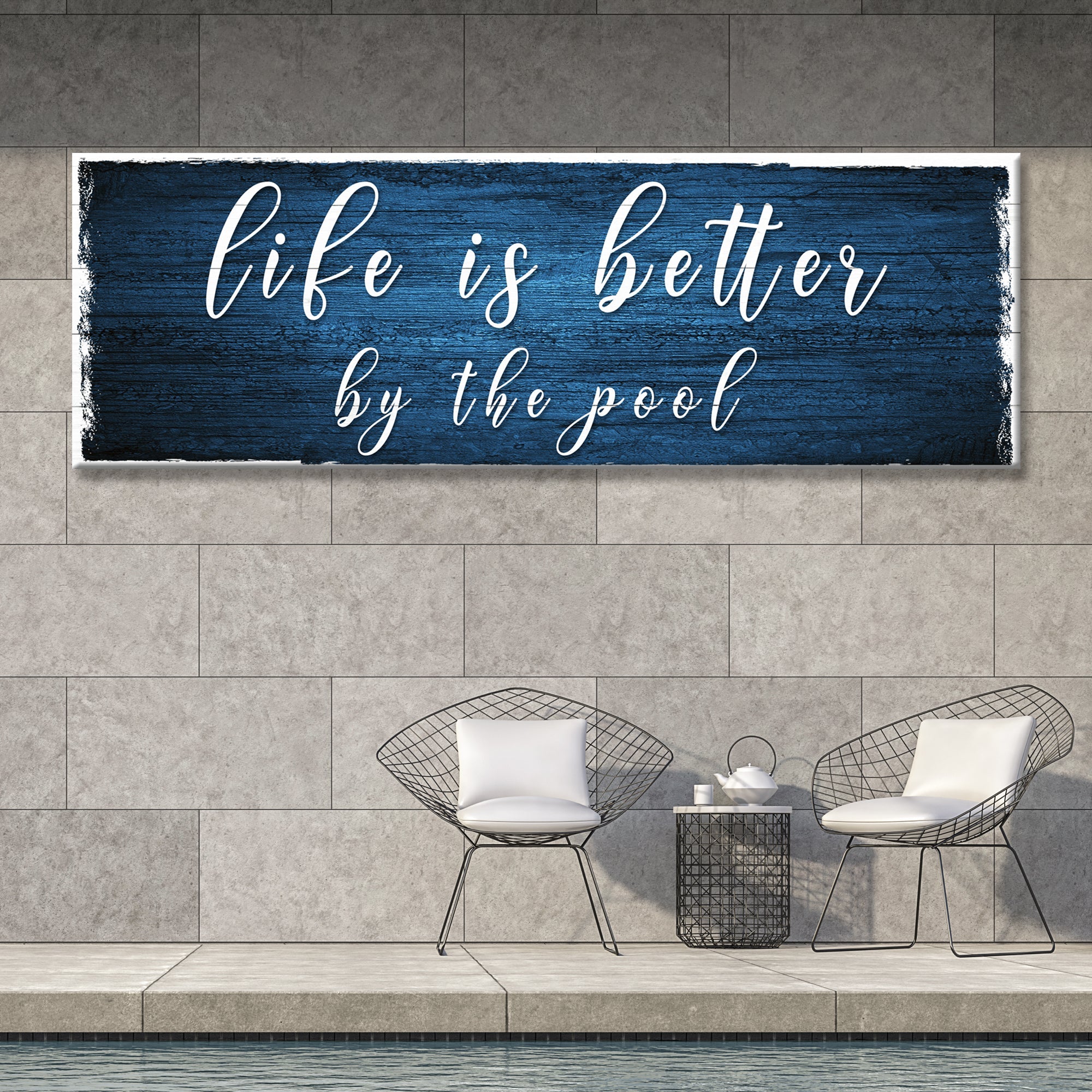 Life Is Better By The Pool Sign on sale at MyriadMart