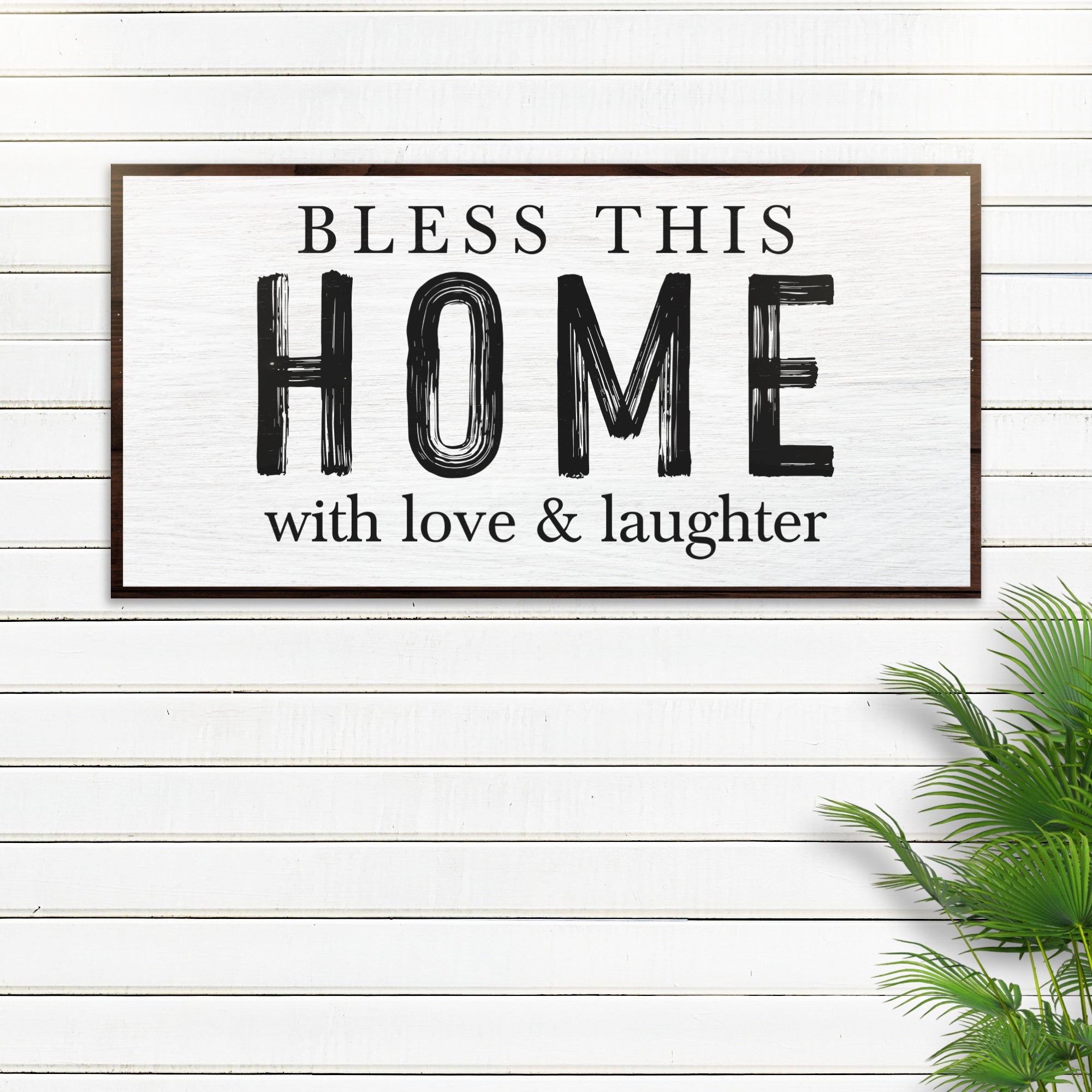 Bless This Home With Love And Laughter Sign III on sale at MyriadMart