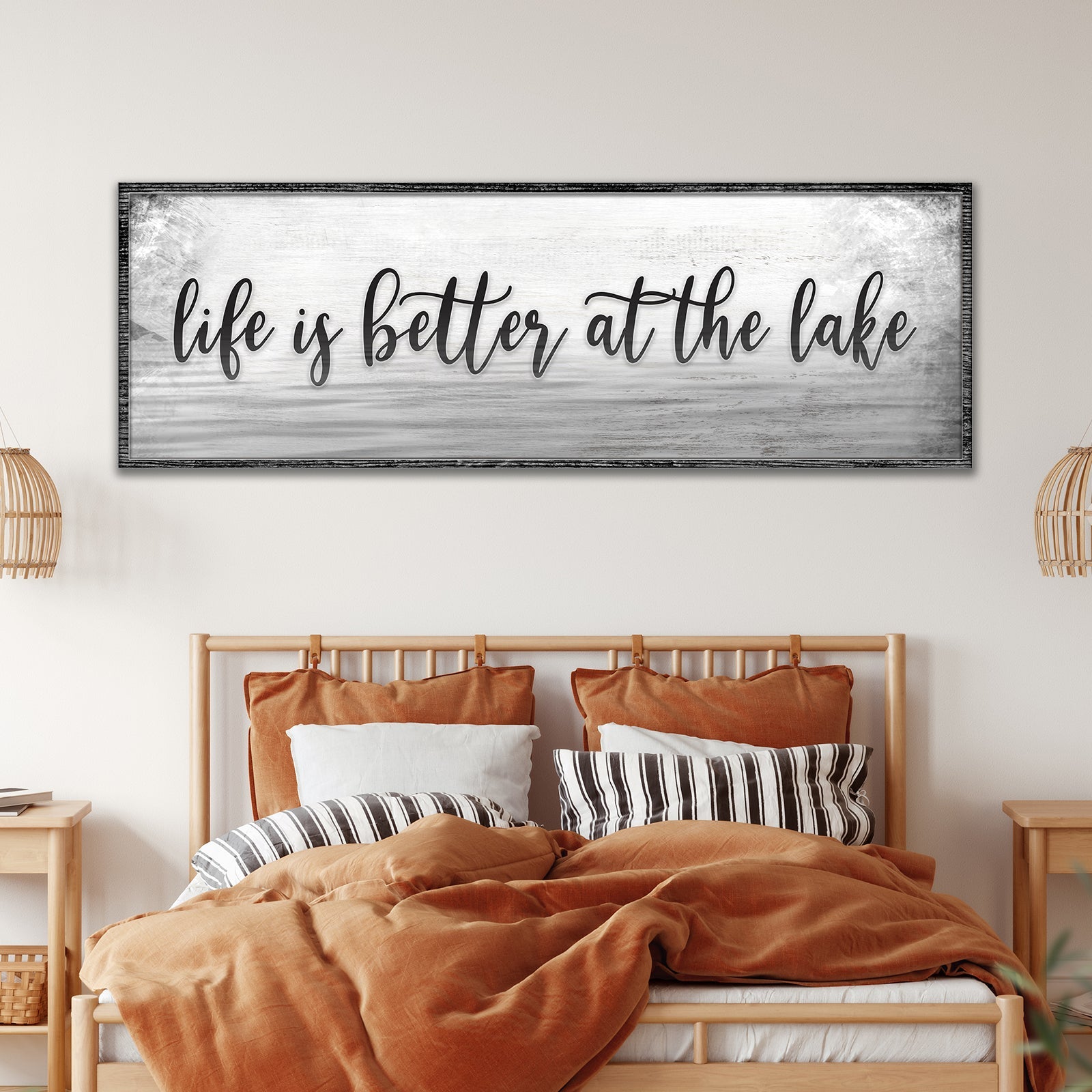 Life Is Better At The Lake Sign on sale at MyriadMart