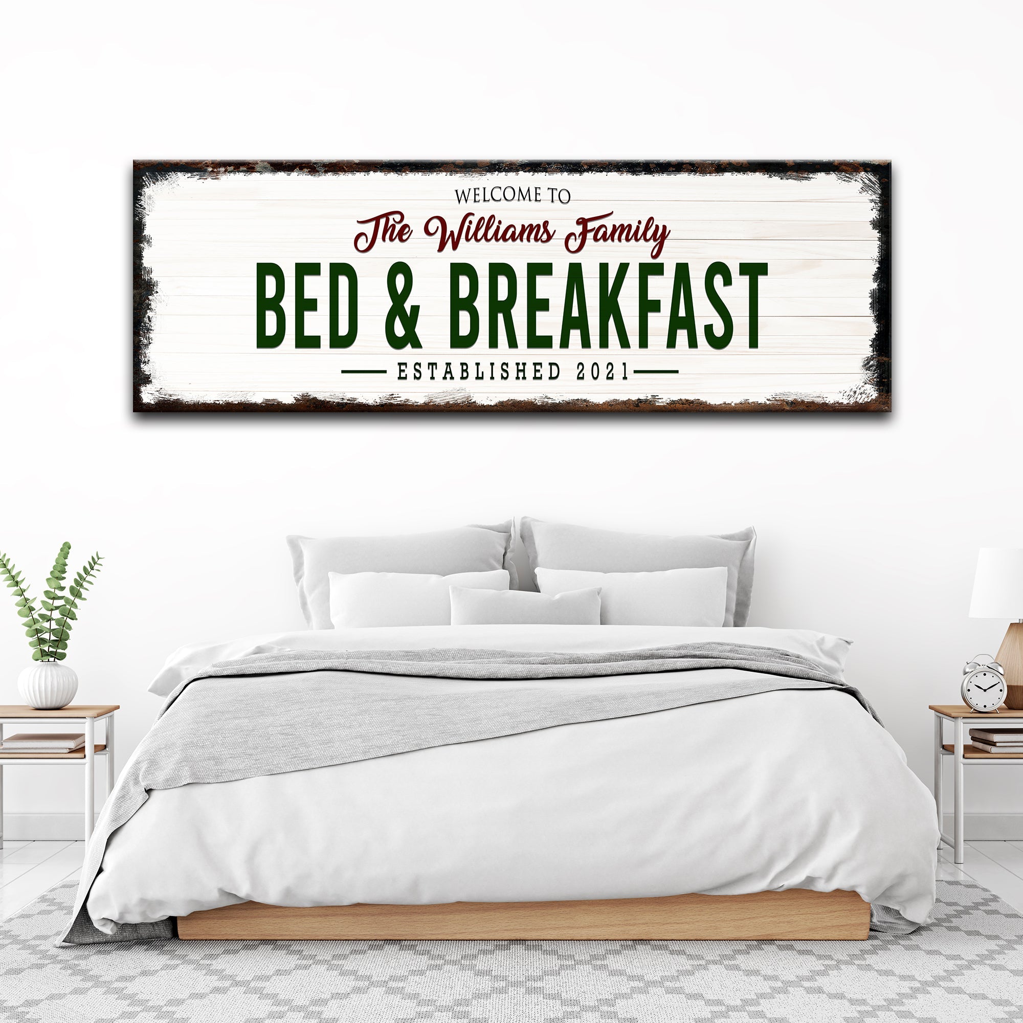 Welcome Bed And Breakfast Sign on sale at MyriadMart