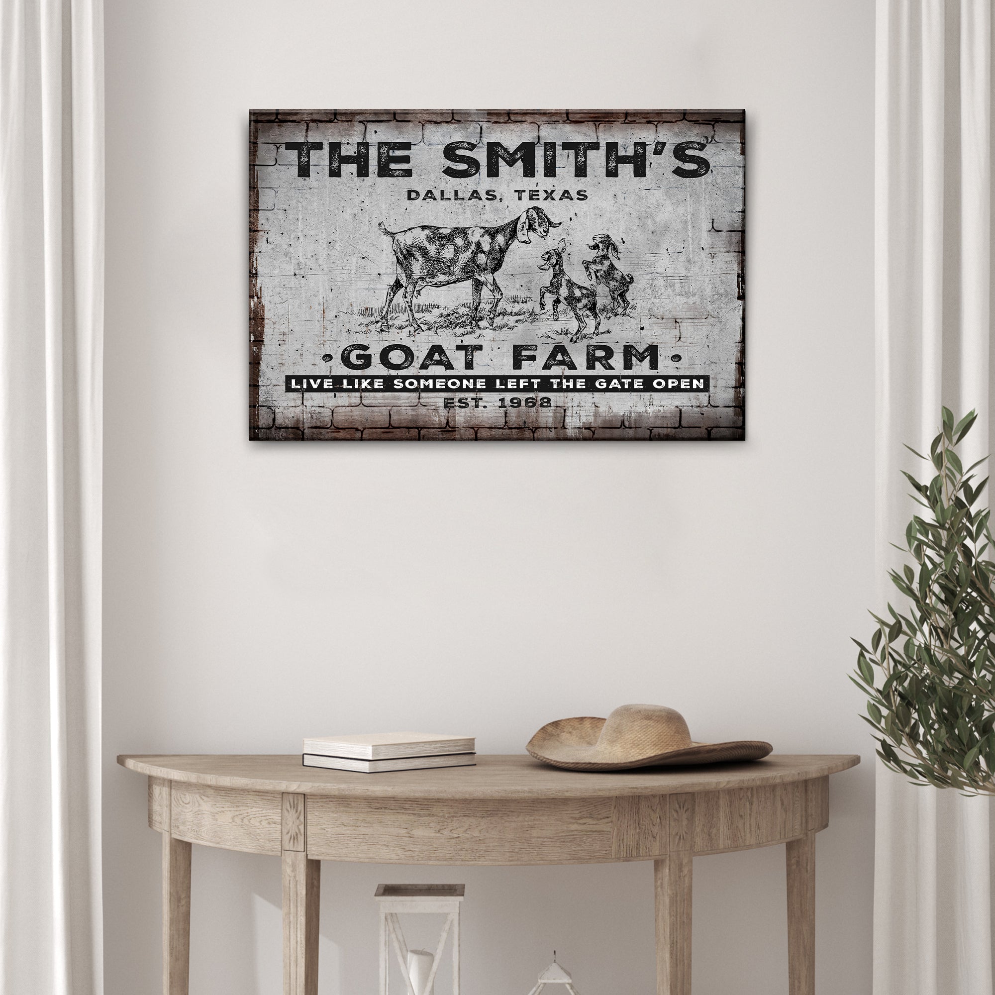 Goat Farm Sign II on sale at MyriadMart