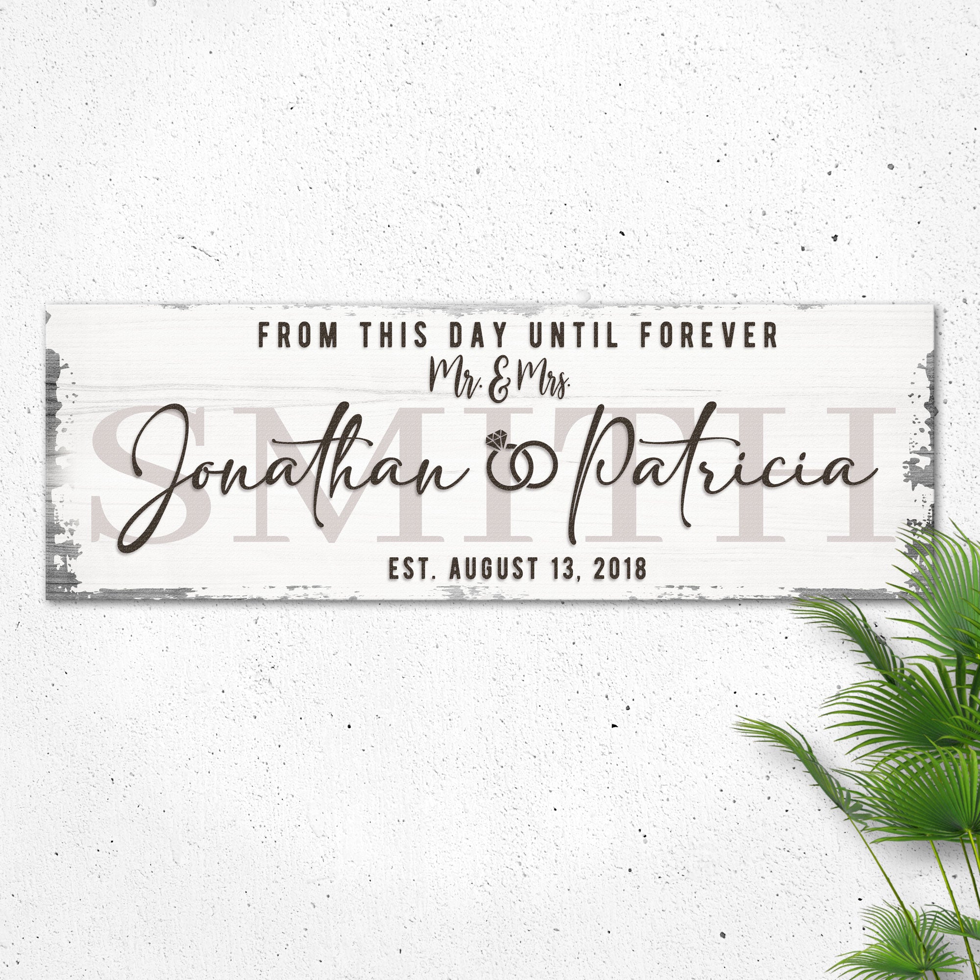 Custom Wedding Sign II on sale at MyriadMart