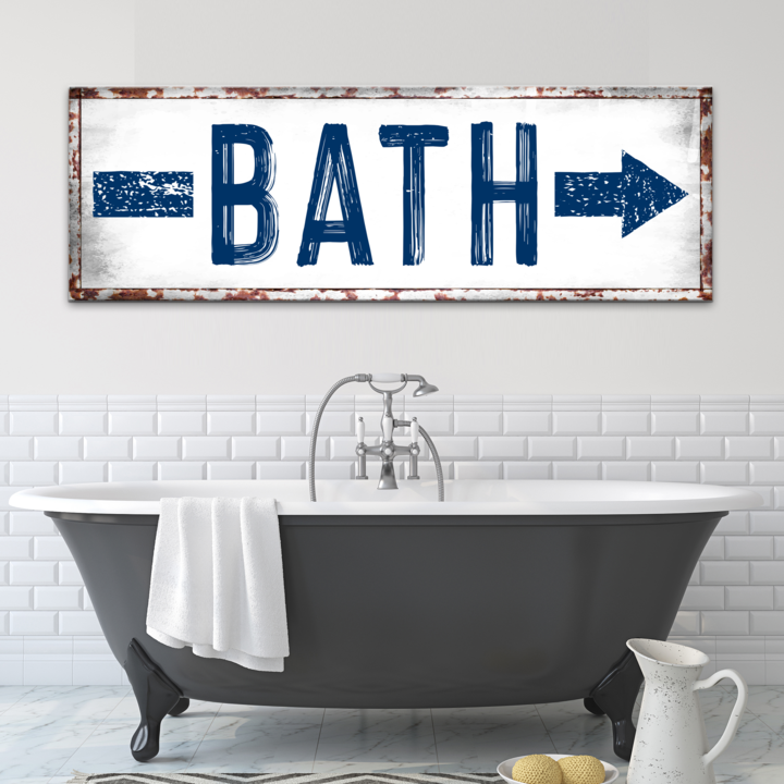 Bath Arrow Sign on sale at MyriadMart