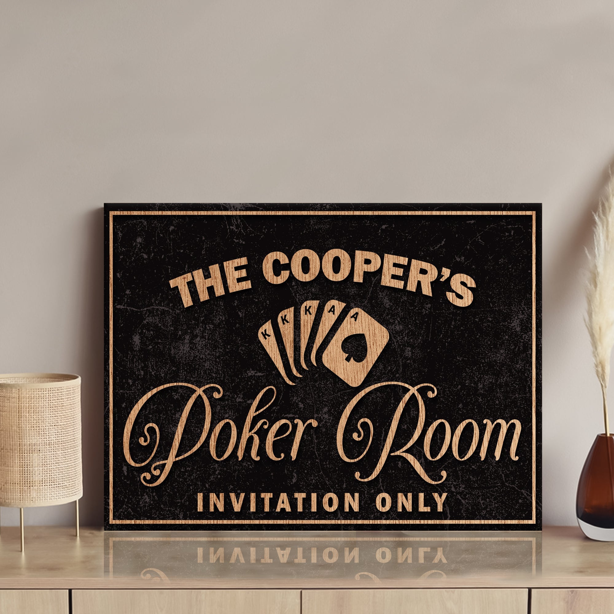 Invitation Only Poker Room Sign on sale at MyriadMart