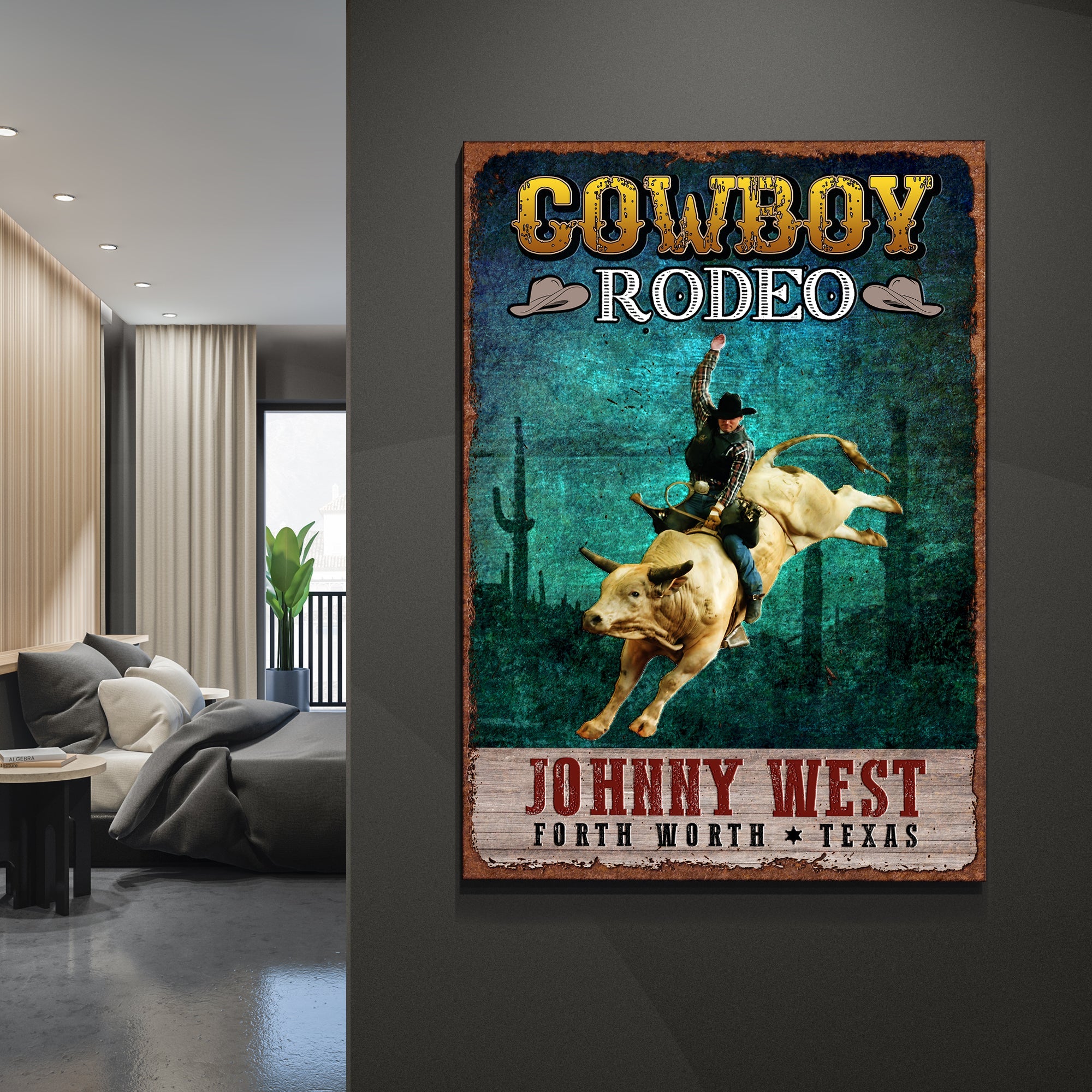 Cowboy Rodeo Show Sign on sale at MyriadMart