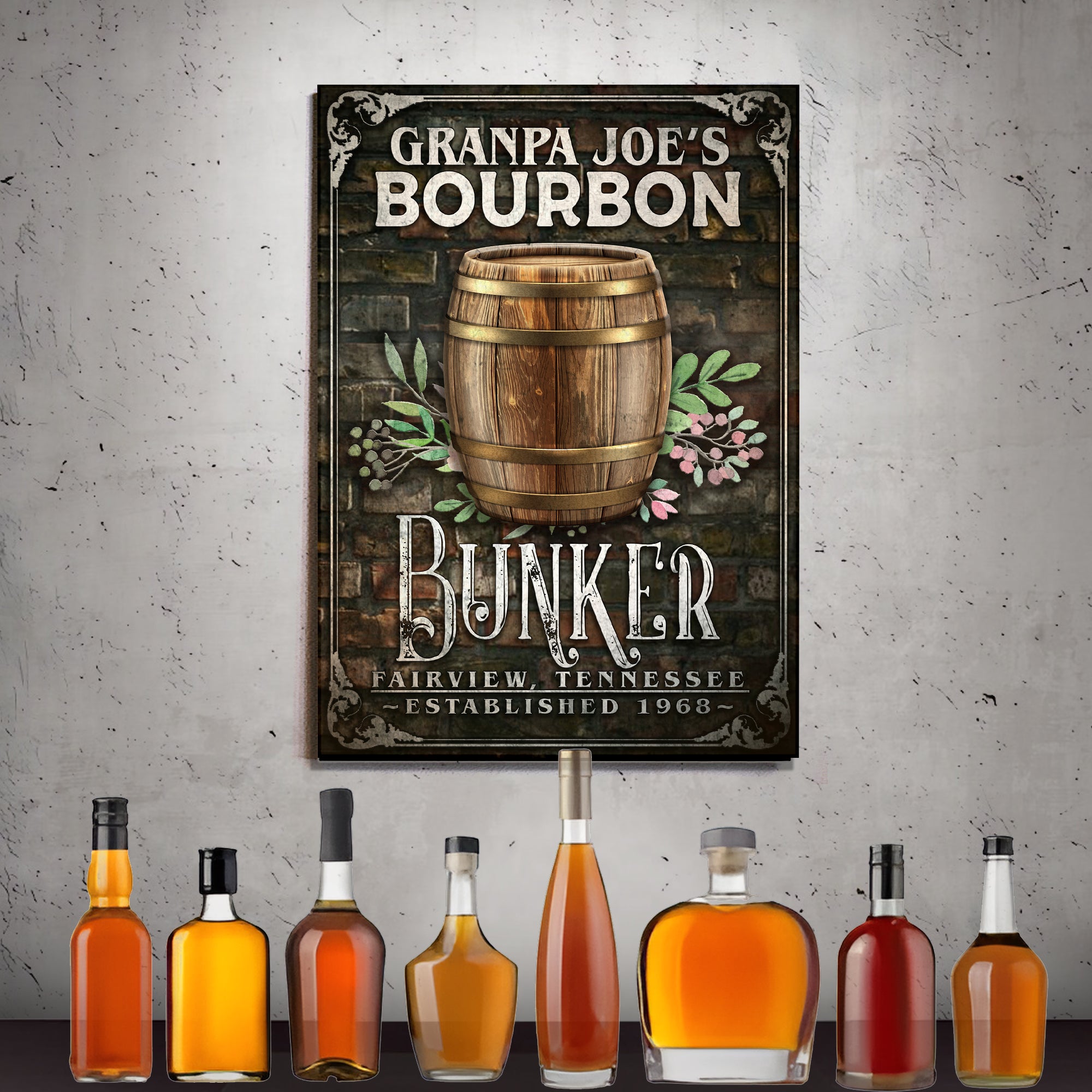 Bourbon Bunker Sign on sale at MyriadMart