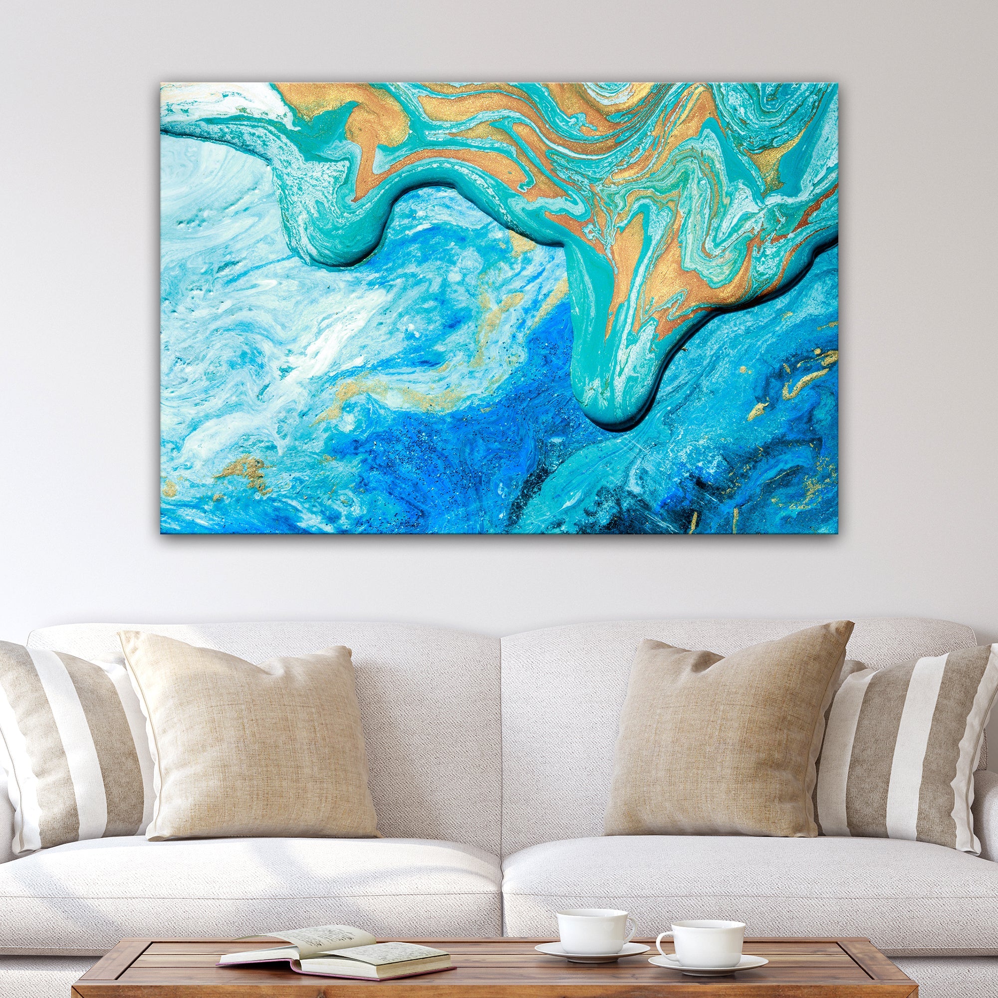 Abstract Sea Canvas Wall Art on sale at MyriadMart