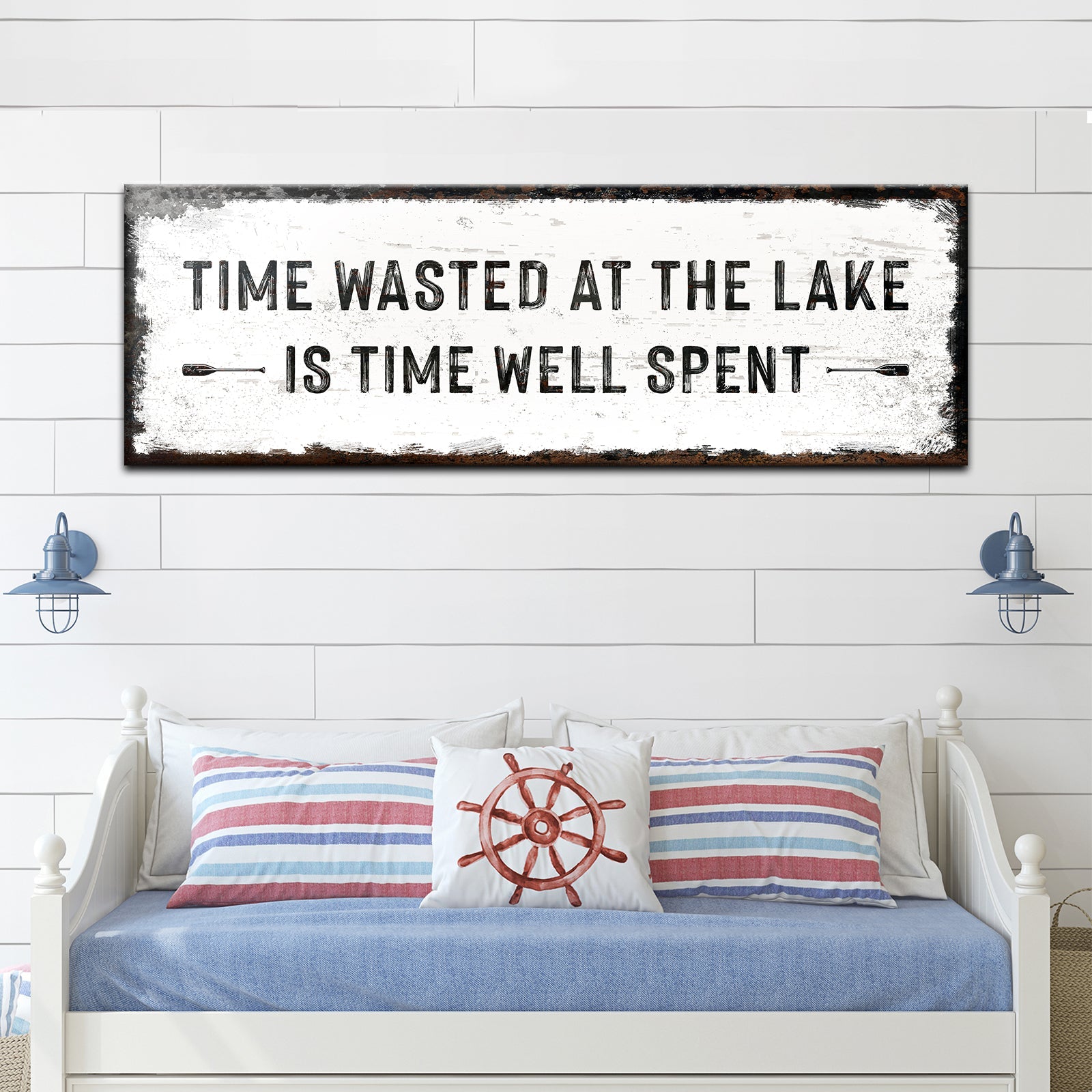 Time At The Lake Sign on sale at MyriadMart