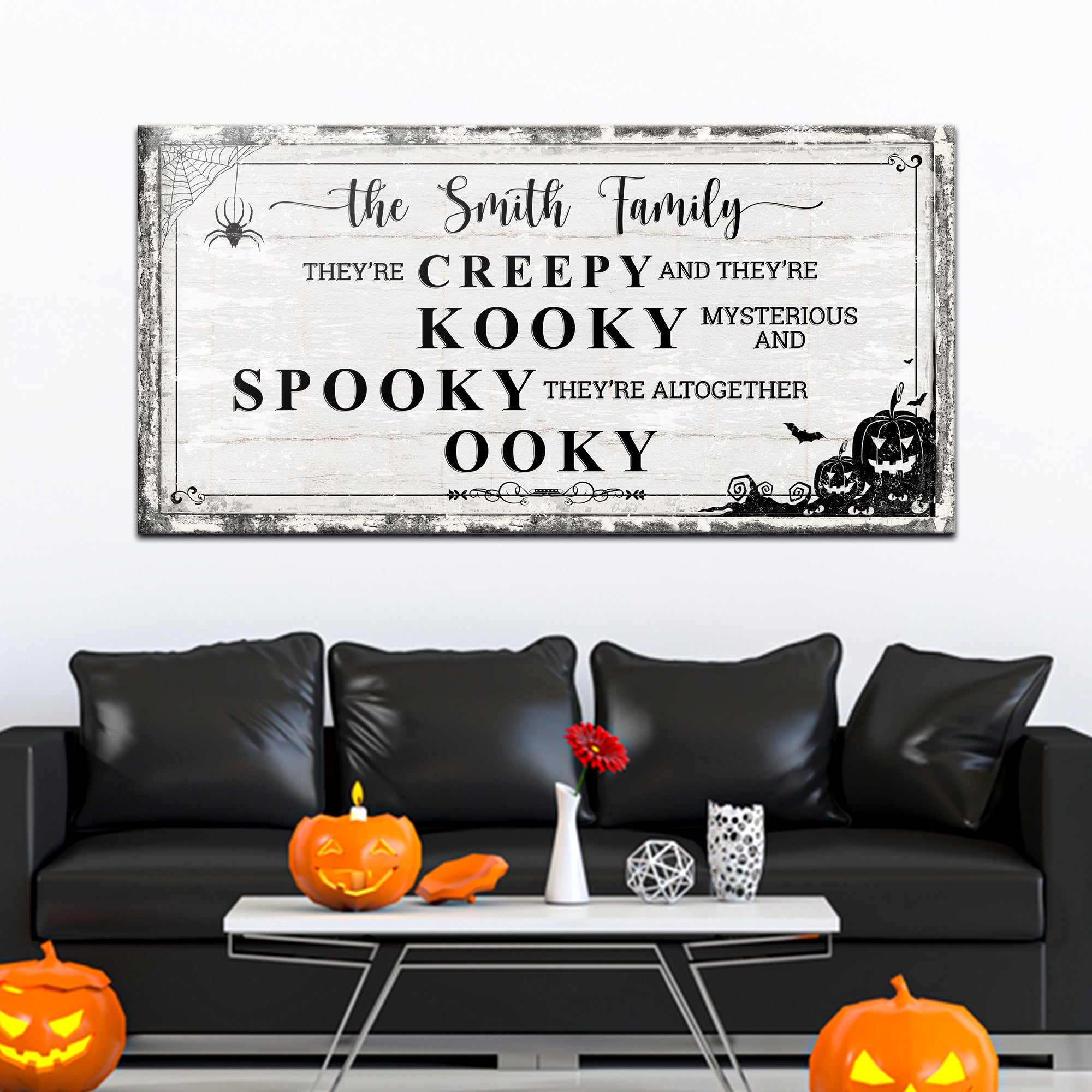 Family Halloween Sign on sale at MyriadMart