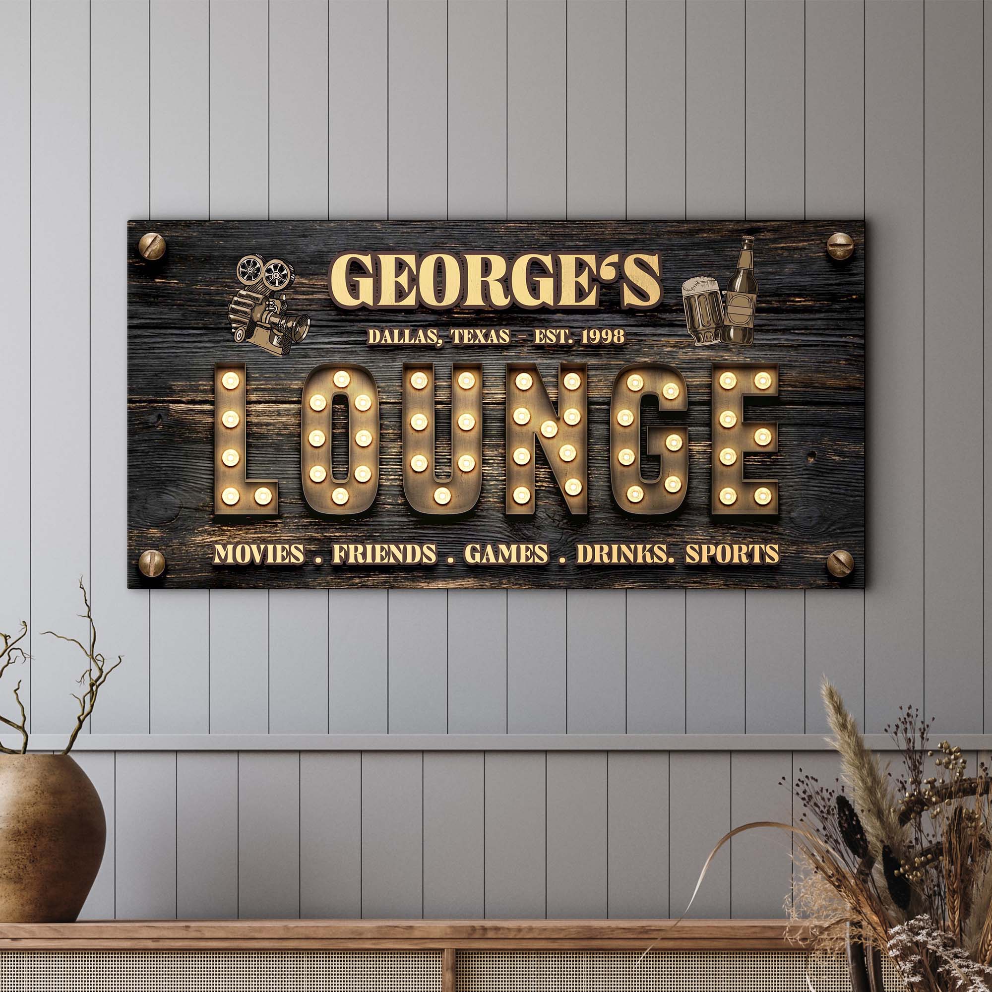 Movies, Friends Lounge Sign on sale at MyriadMart