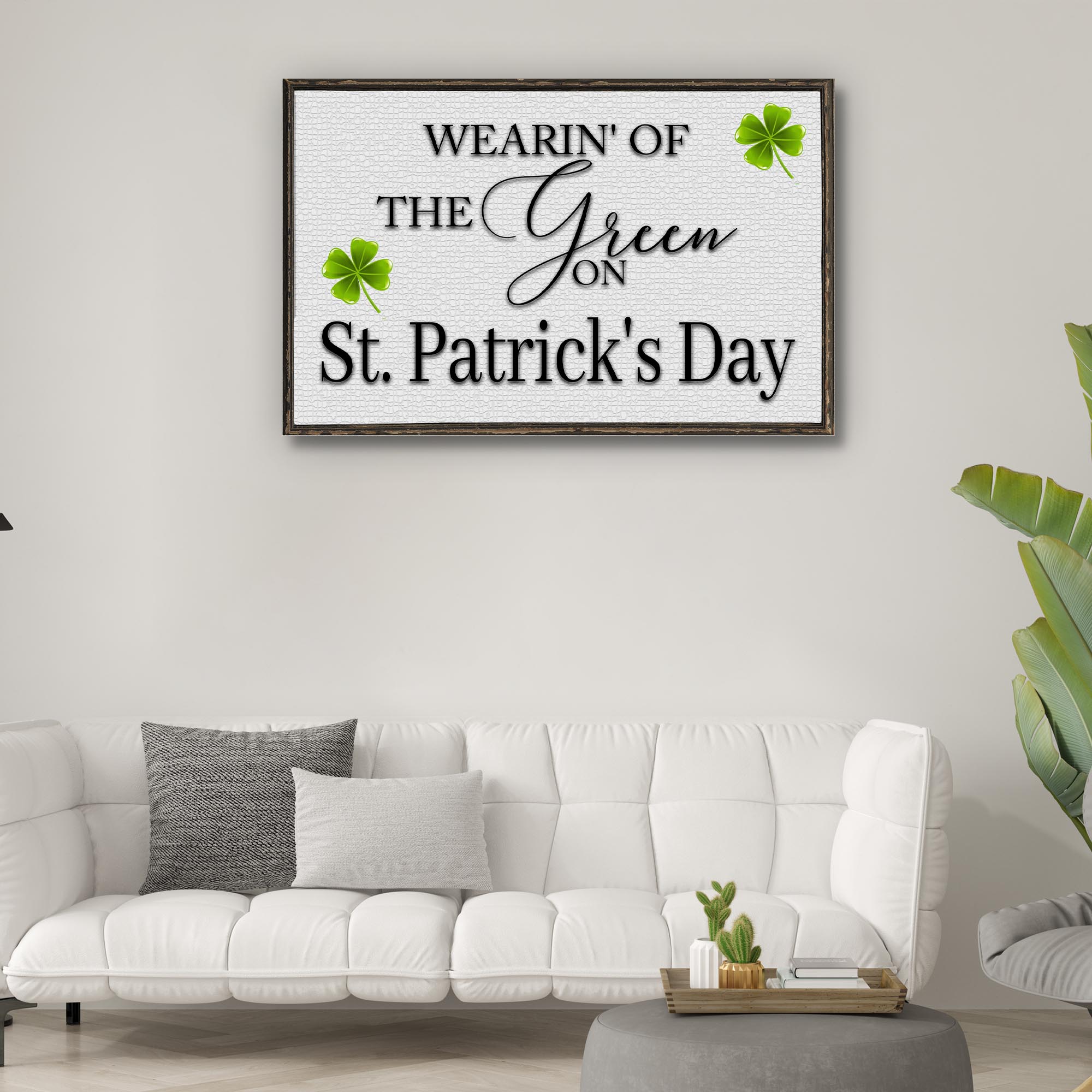 Wearin' Of The Green On St. Patrick's Day Sign on sale at MyriadMart
