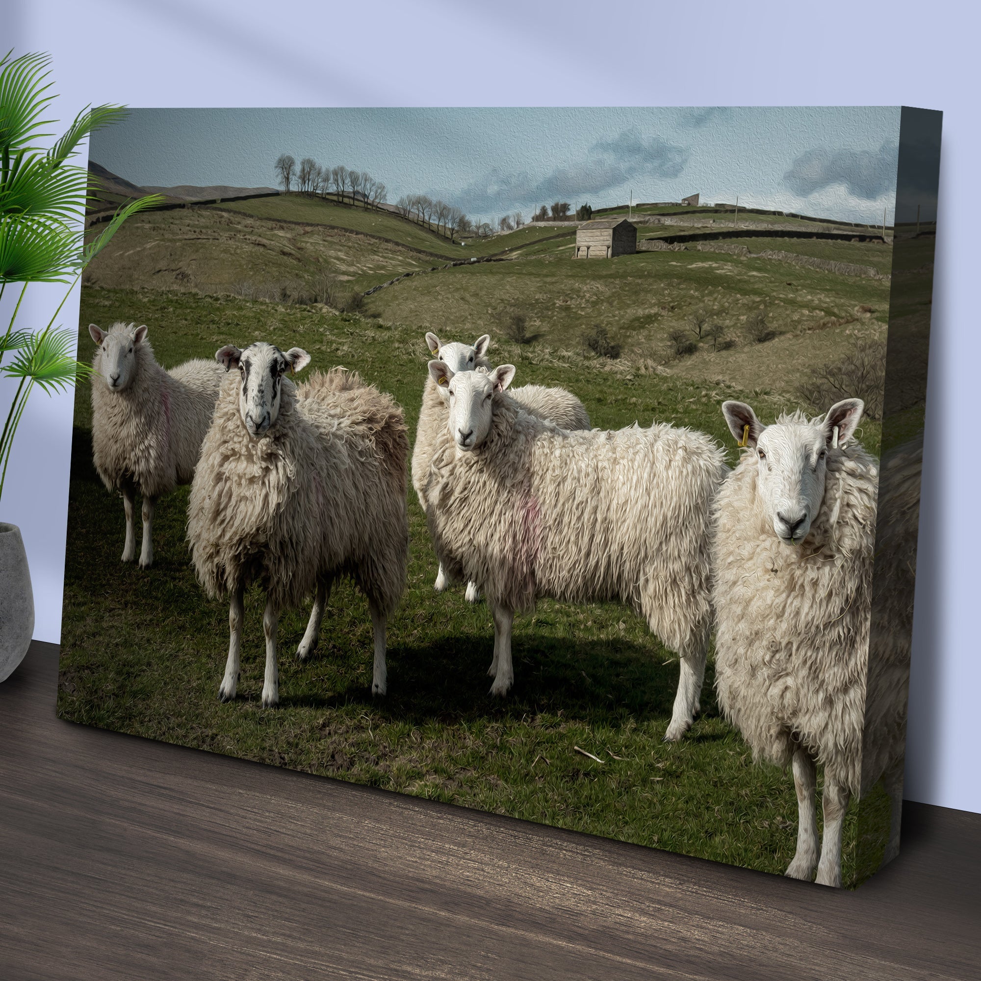 Flock Of Sheep Canvas Wall Art on sale at MyriadMart