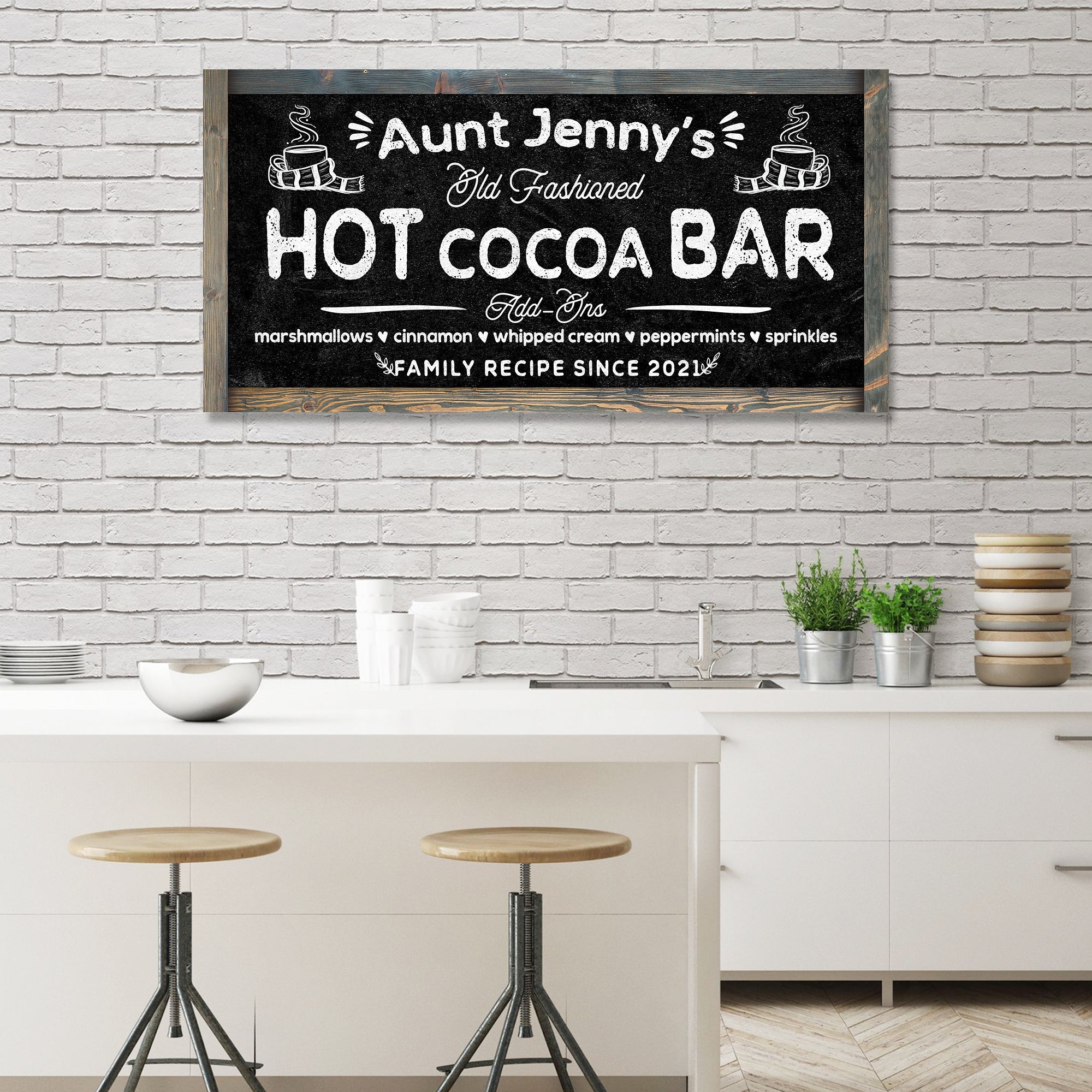 Family Recipe Old Fashioned Hot Cocoa Sign II on sale at MyriadMart