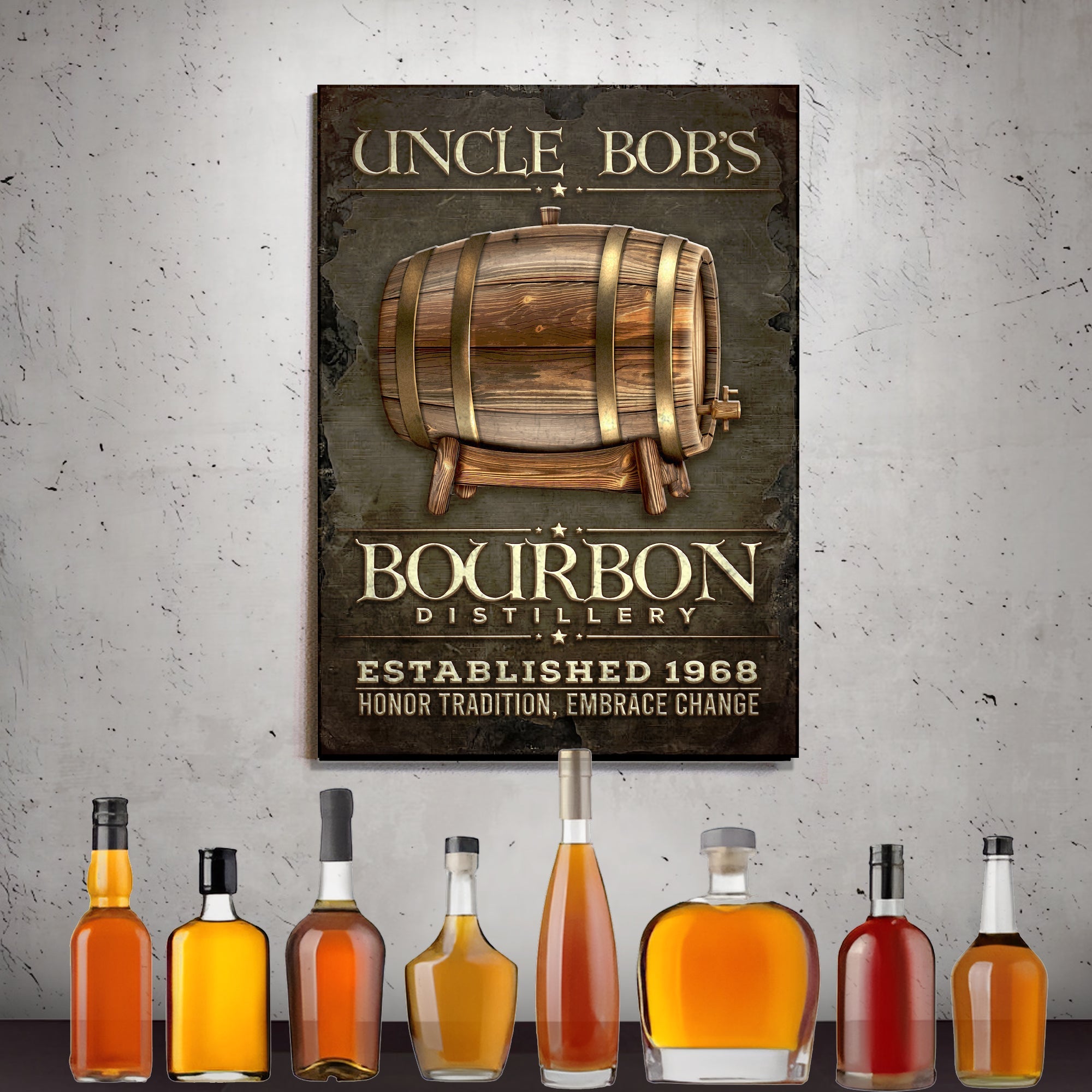 Bourbon Distillery Sign on sale at MyriadMart