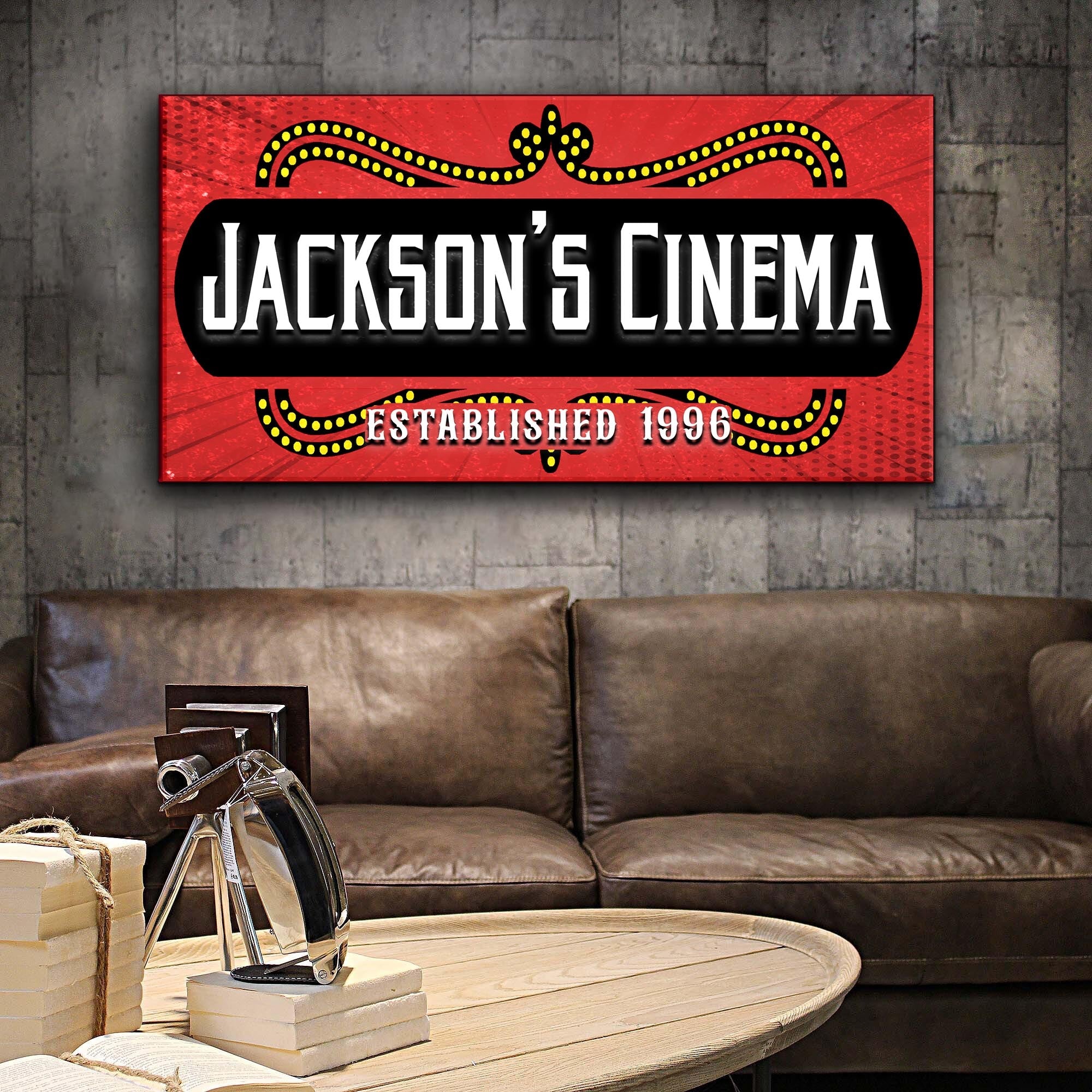 Family Cinema Sign III on sale at MyriadMart