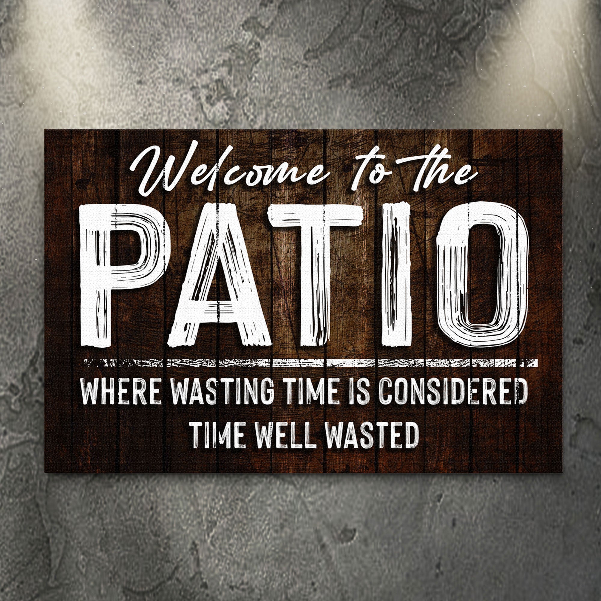 Welcome To The Patio Sign on sale at MyriadMart