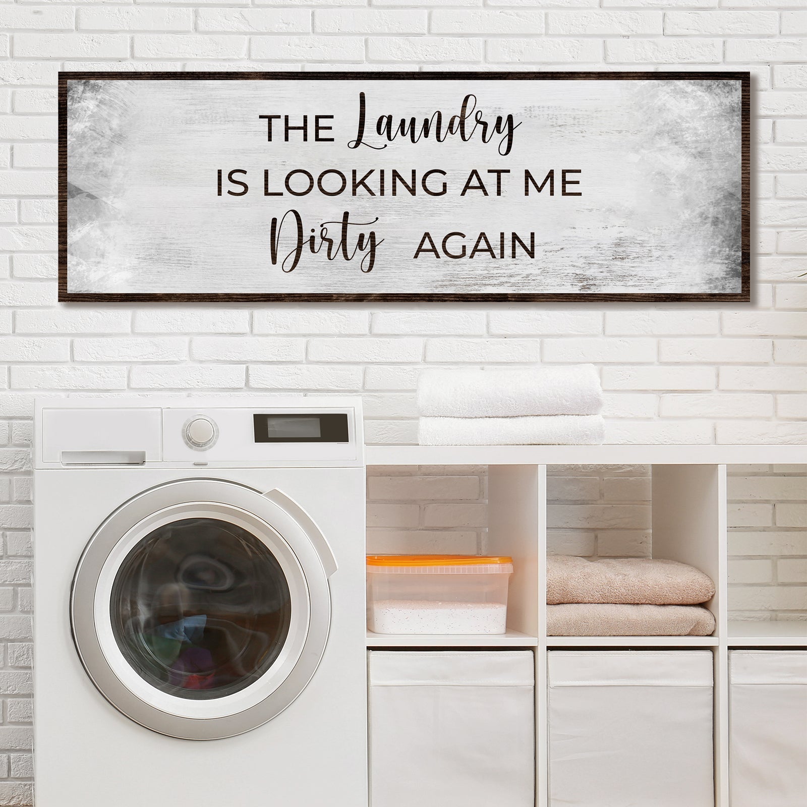 Dirty Laundry Sign II on sale at MyriadMart