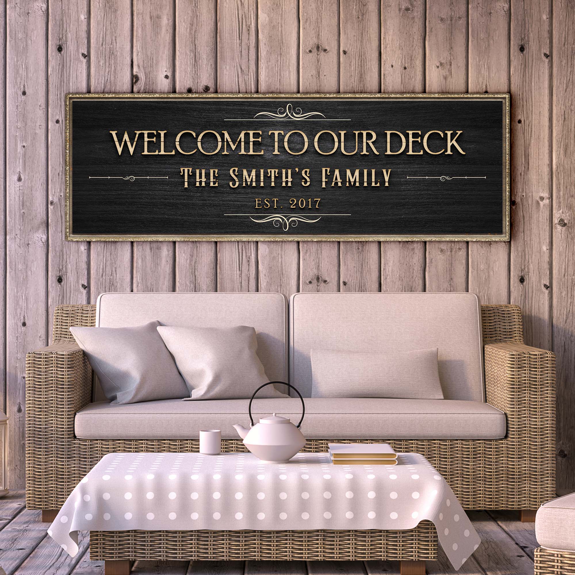 Welcome To Our Deck Sign II on sale at MyriadMart