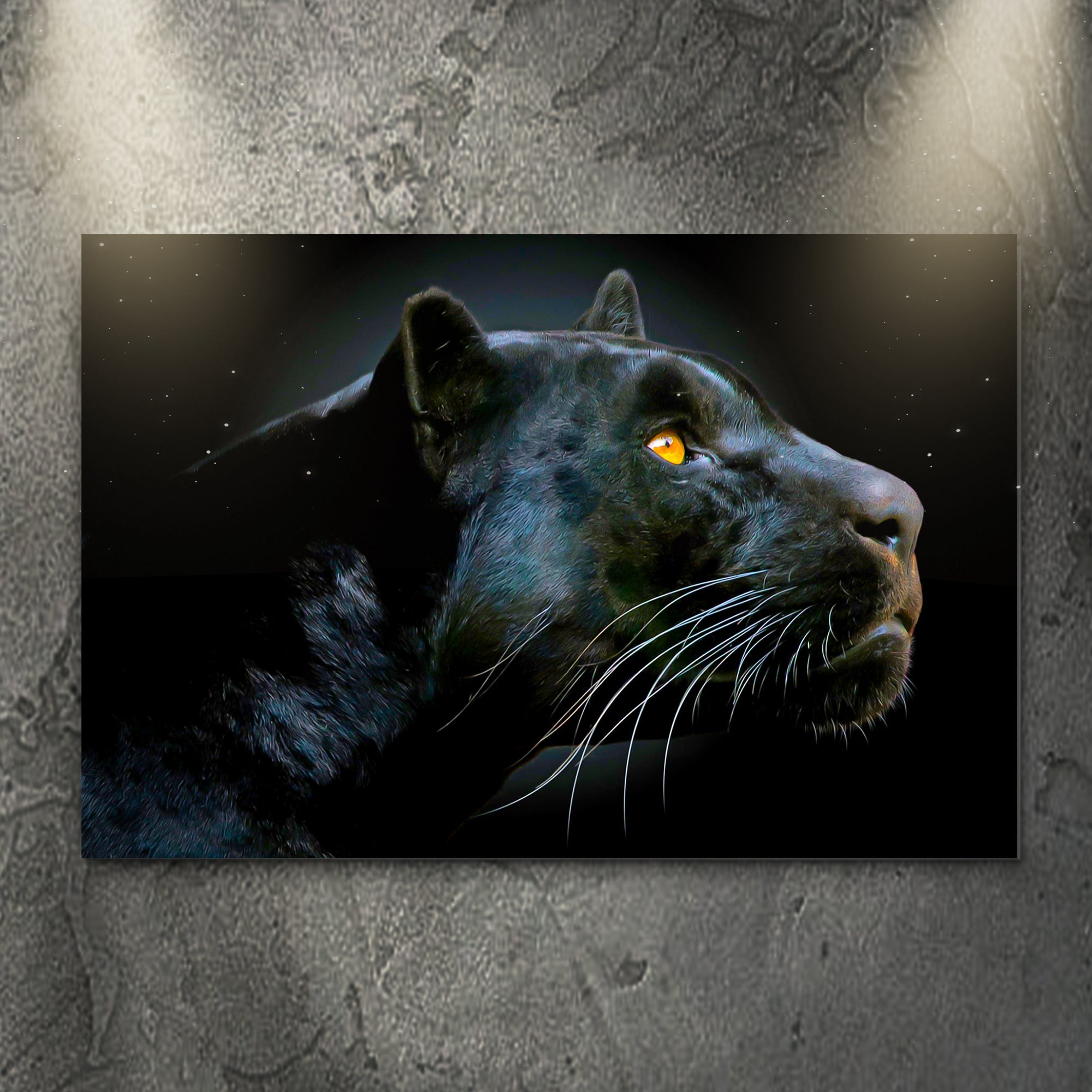 Black Panther Head Canvas Wall Art on sale at MyriadMart