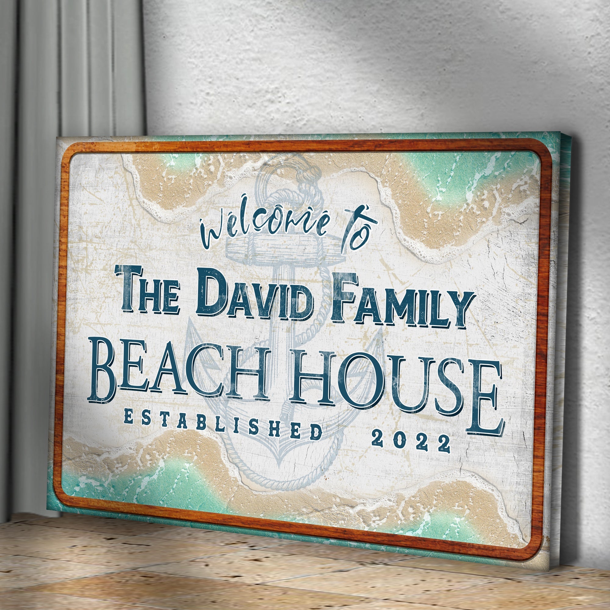 Welcome To Family Beach House Sign II on sale at MyriadMart
