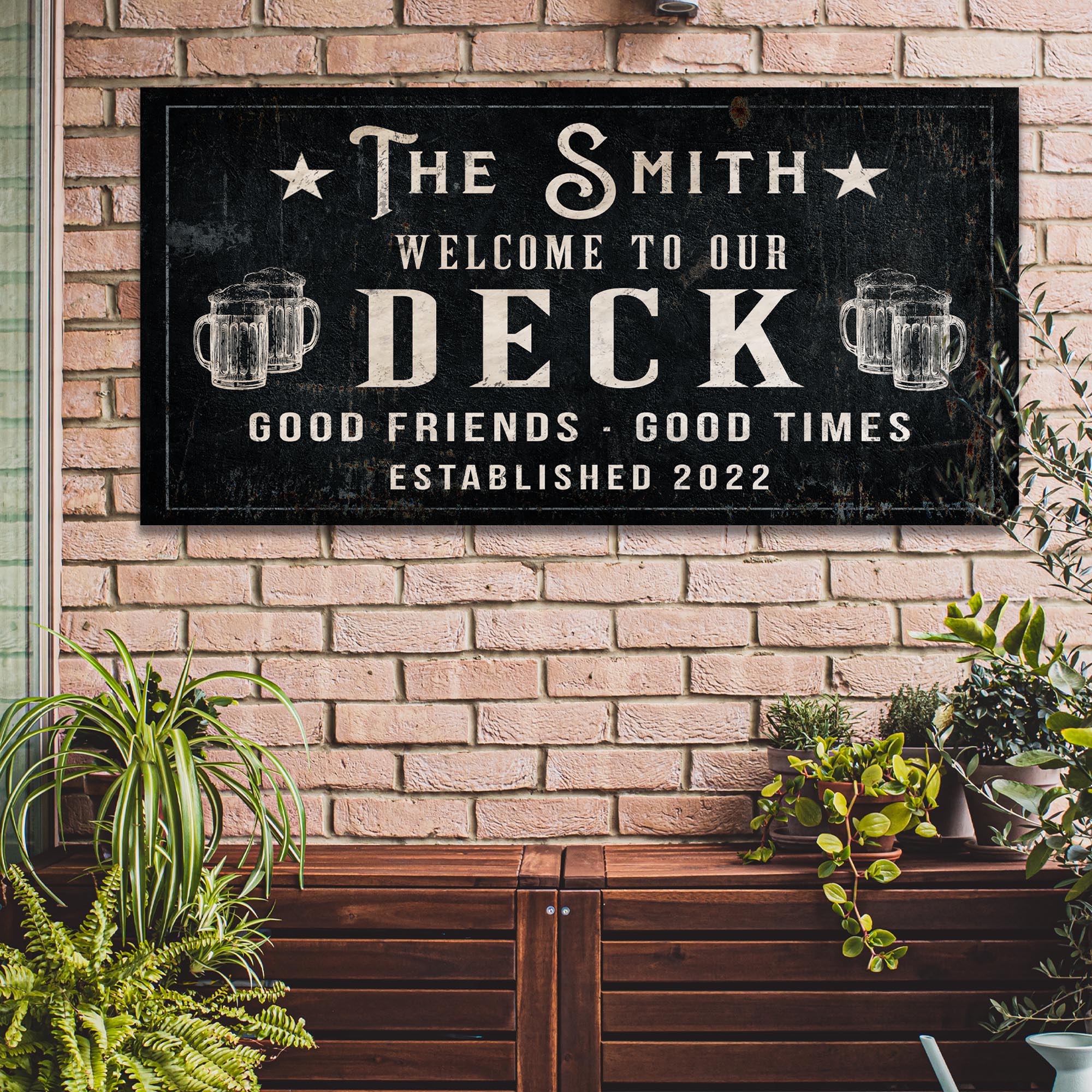 Good Friends Good Times Welcome To Our Deck Sign on sale at MyriadMart