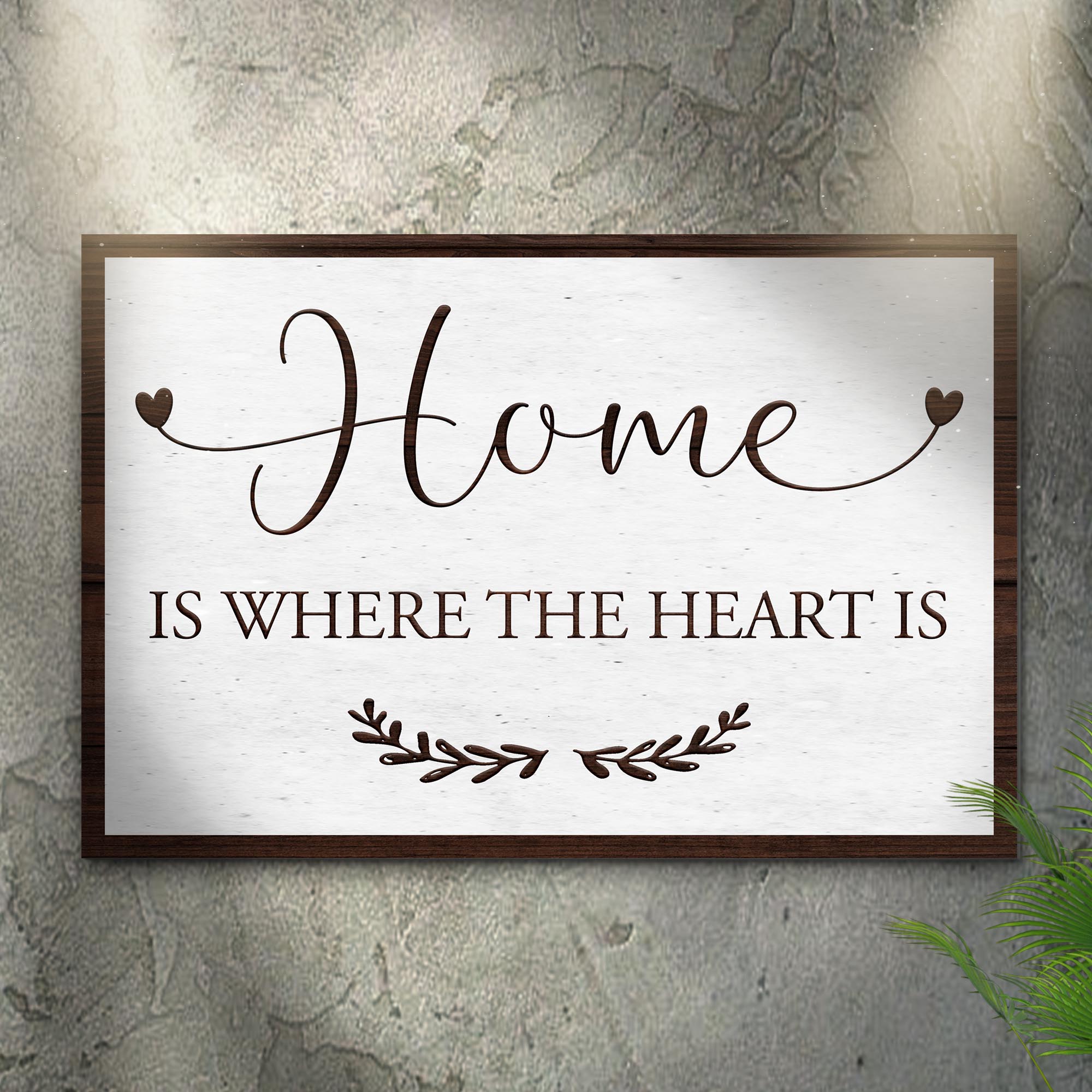 Home Is Where The Heart Is Sign II on sale at MyriadMart