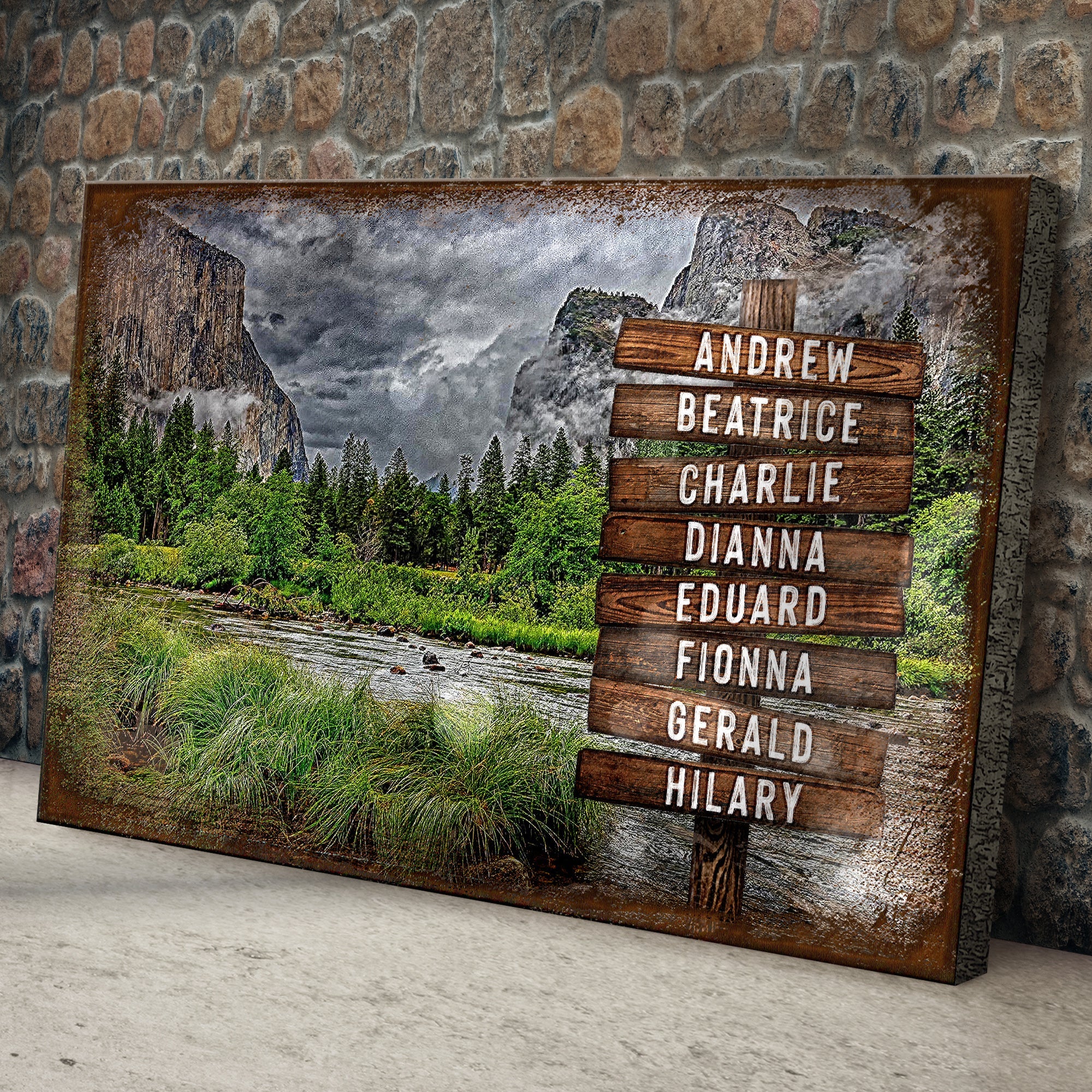 Lake Family Name Sign on sale at MyriadMart